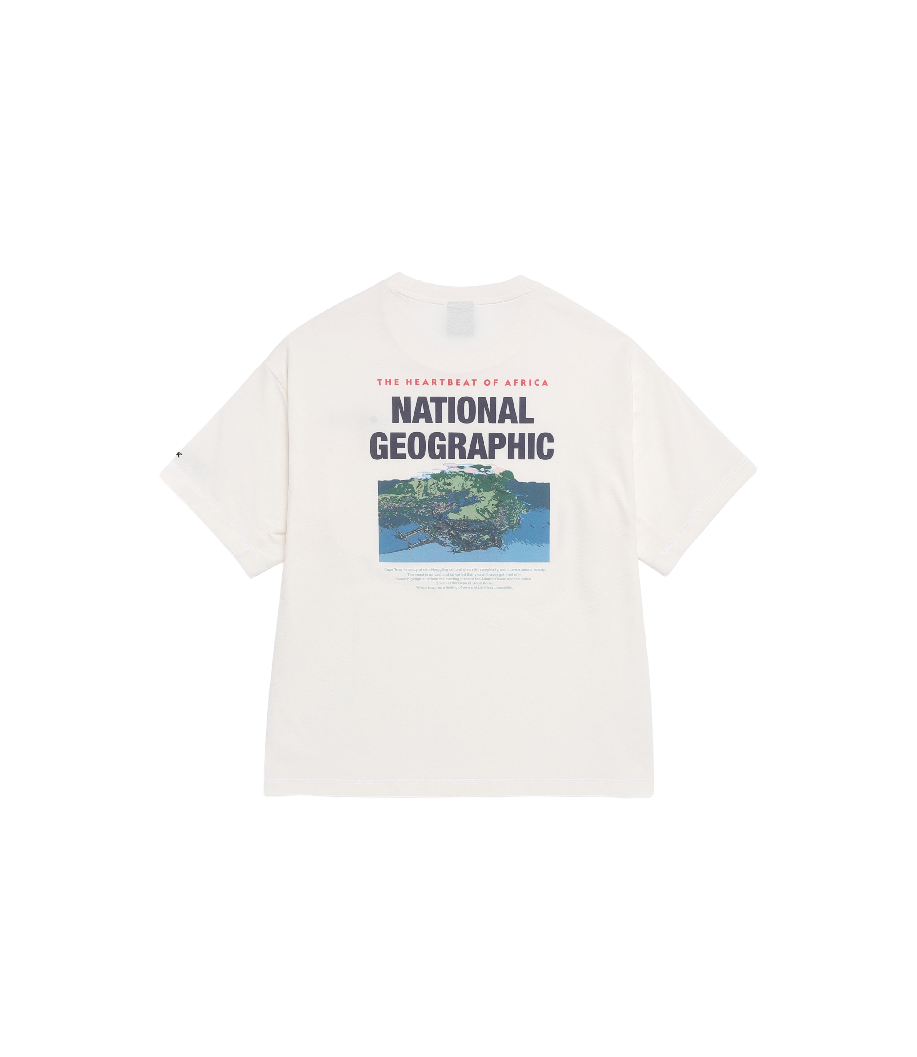 Men's NRN Nature Cooling Graphic Semi-Overfit Tee<br>O/WHITE