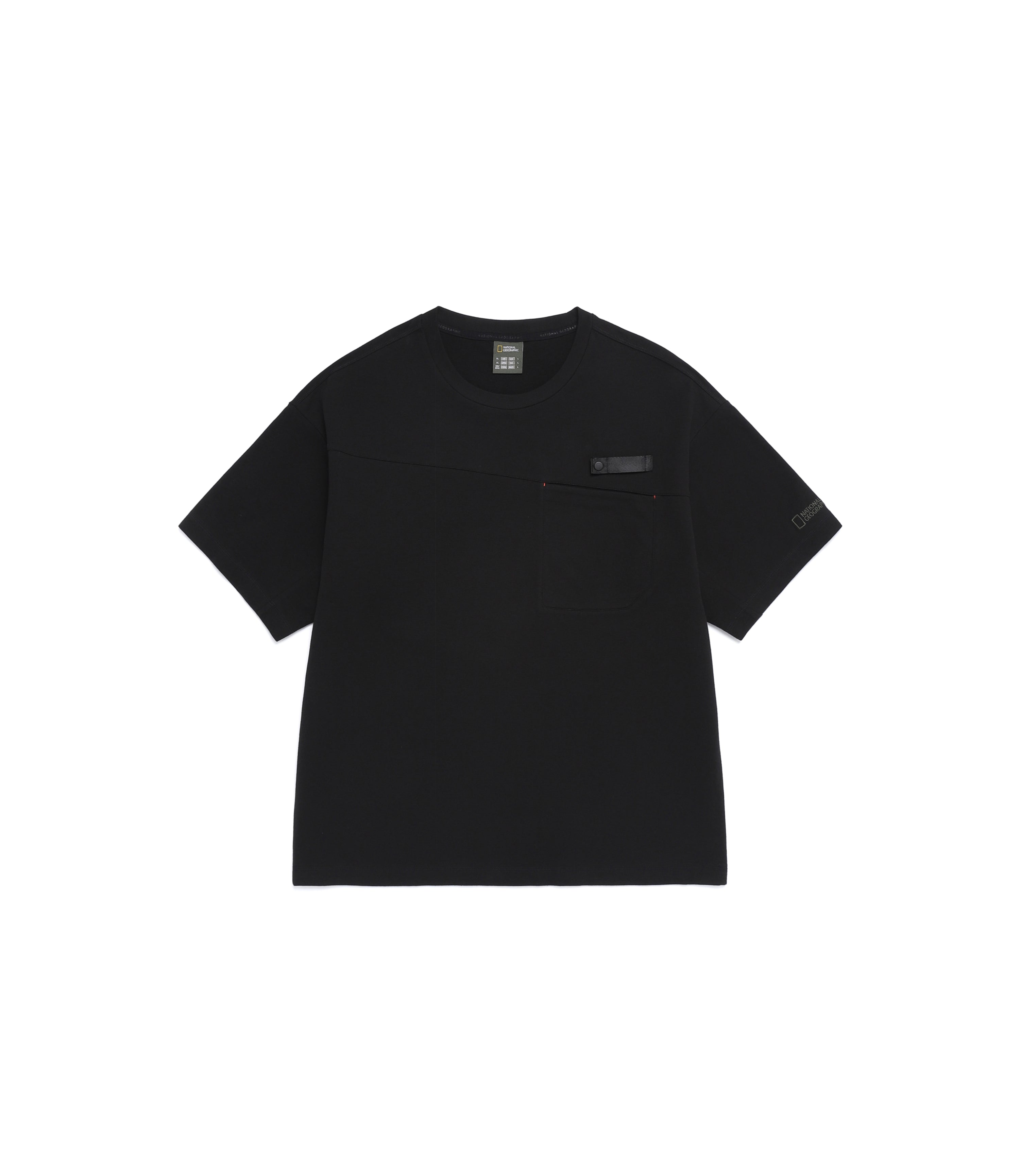 Men's NRN Nature Cooling Graphic Semi-Overfit Tee<br>BLACK