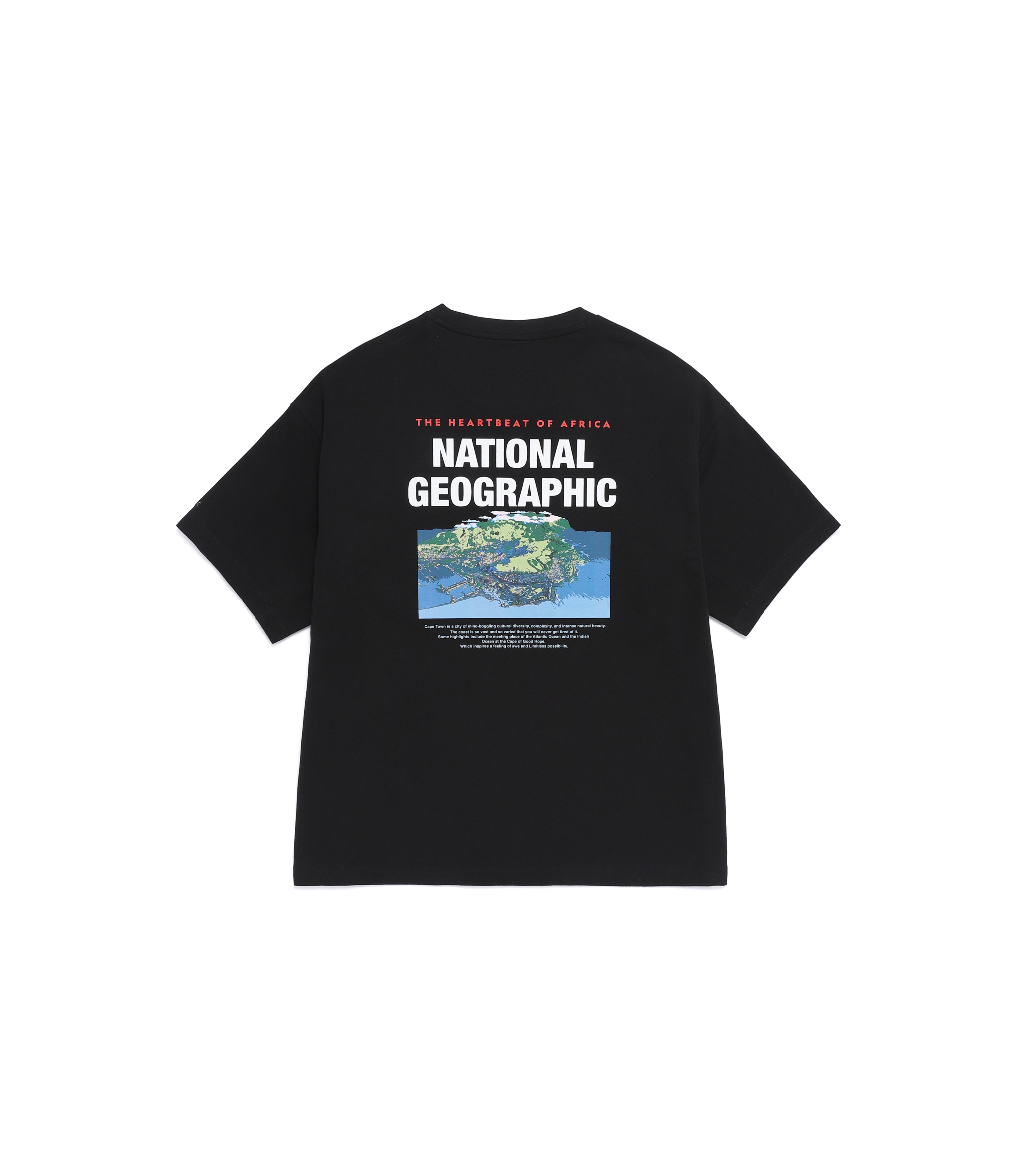 Men's NRN Nature Cooling Graphic Semi-Overfit Tee<br>BLACK