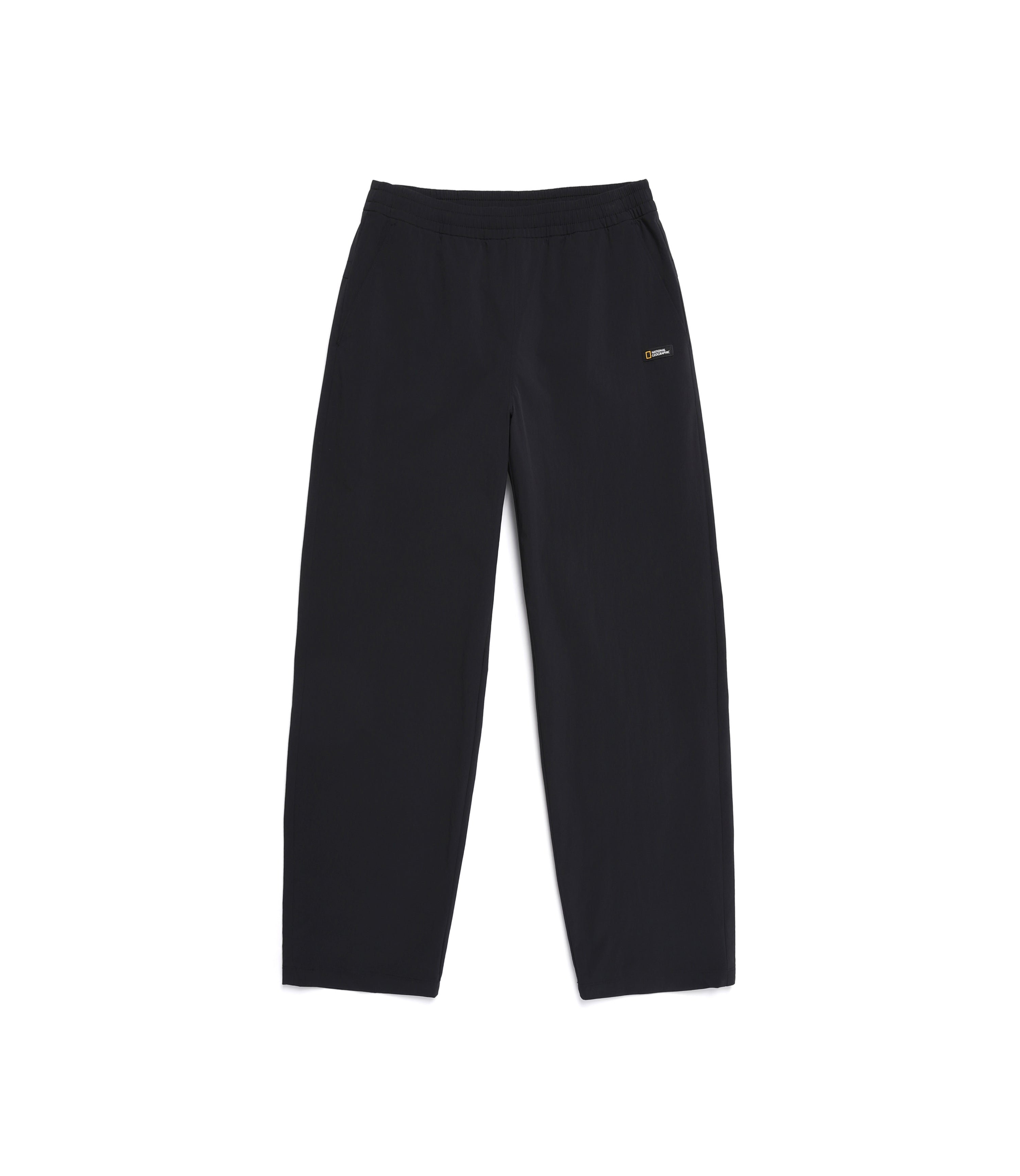 Unisex ADELIE Lightweight Woven Stretch Relaxed Fit Pants<br>CARBON BLACK