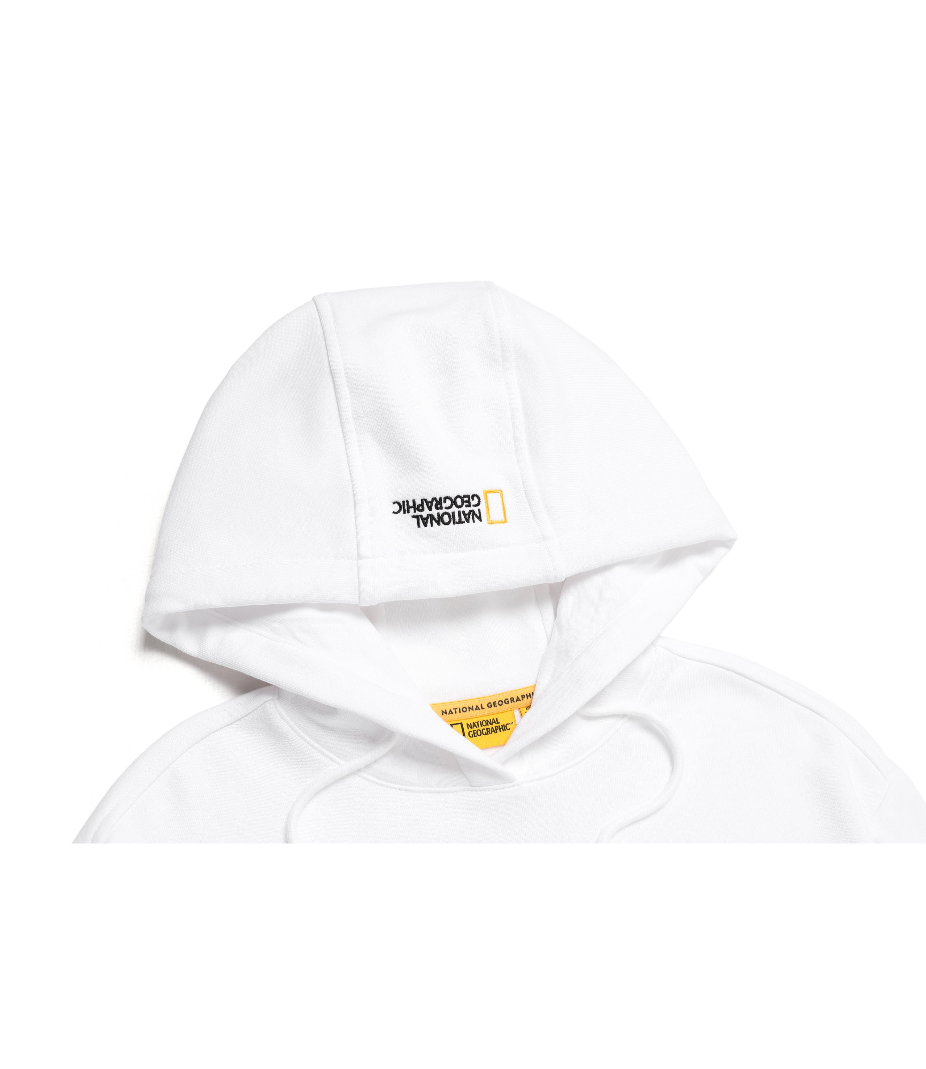 Women's Crop Hooded T-Shirts<br>WHITE
