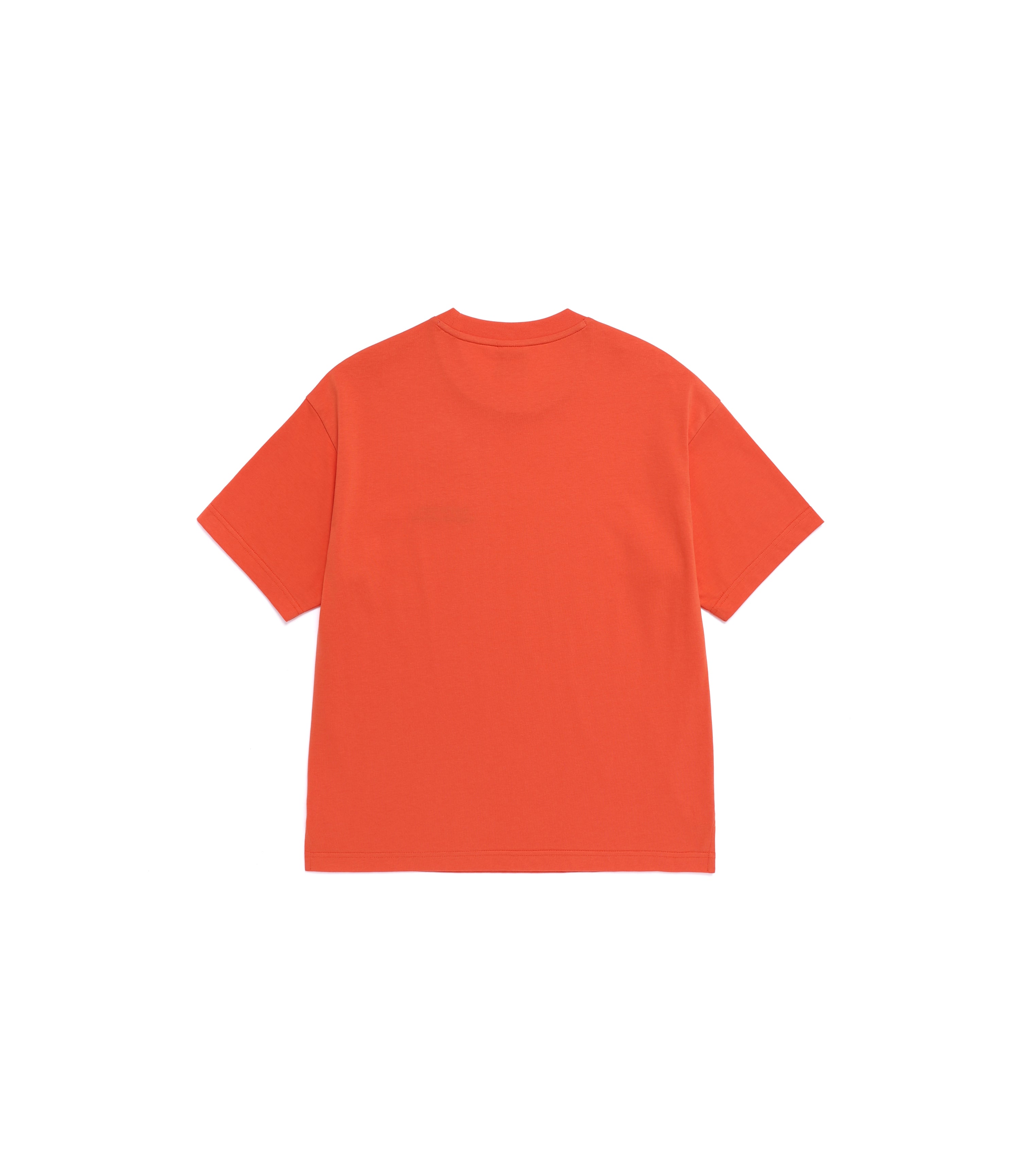 Unisex RATEL Regen Animal Silhouette Graphic Short Sleeve Tee<br>L/ORANGE