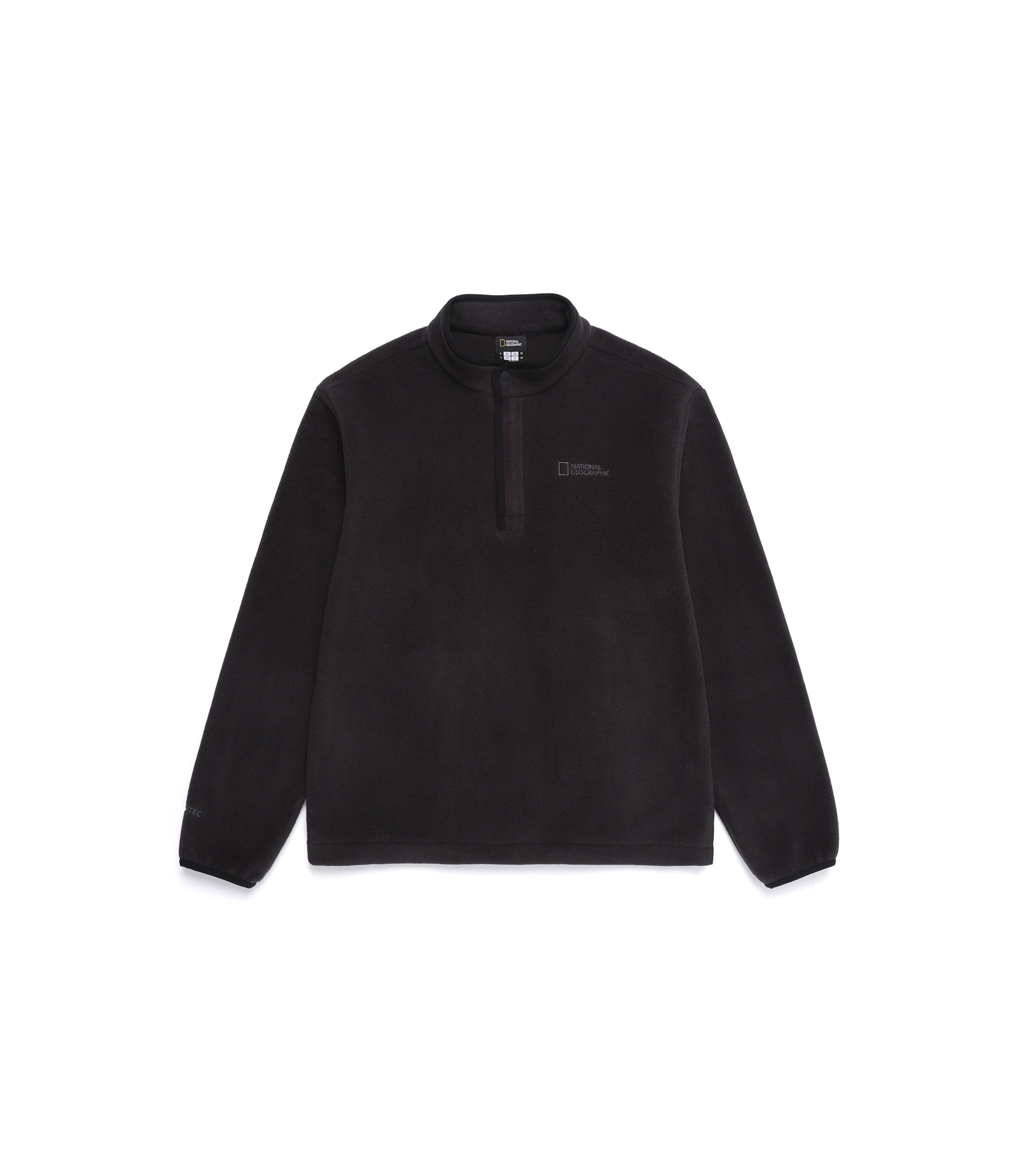 Unisex POLARTEC NAOS Half Zip-Up Sweatshirt<br>BLACK