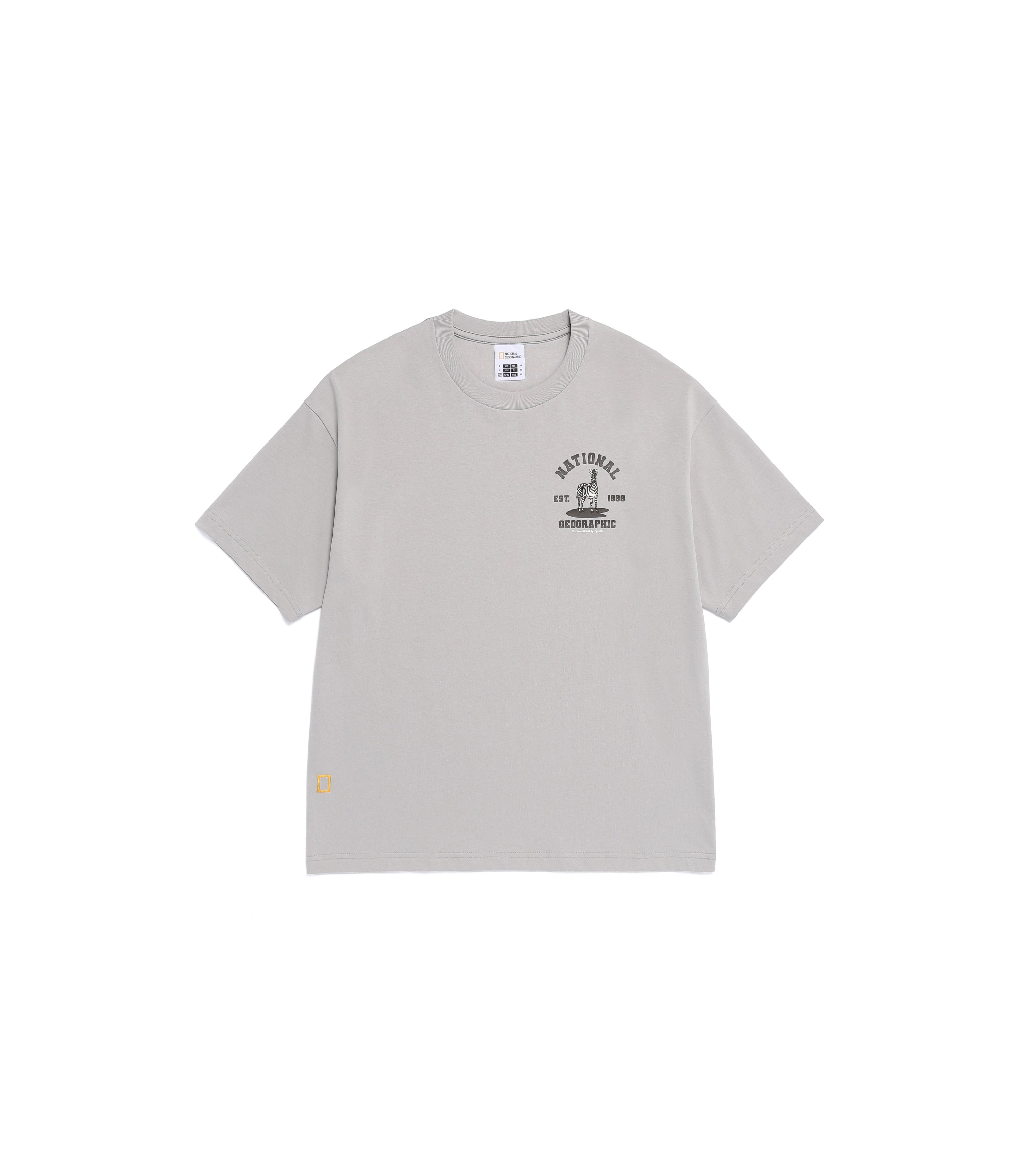 Unisex RATEL Regen Animal Small Graphic Short Sleeve Tee<br>L/GREY