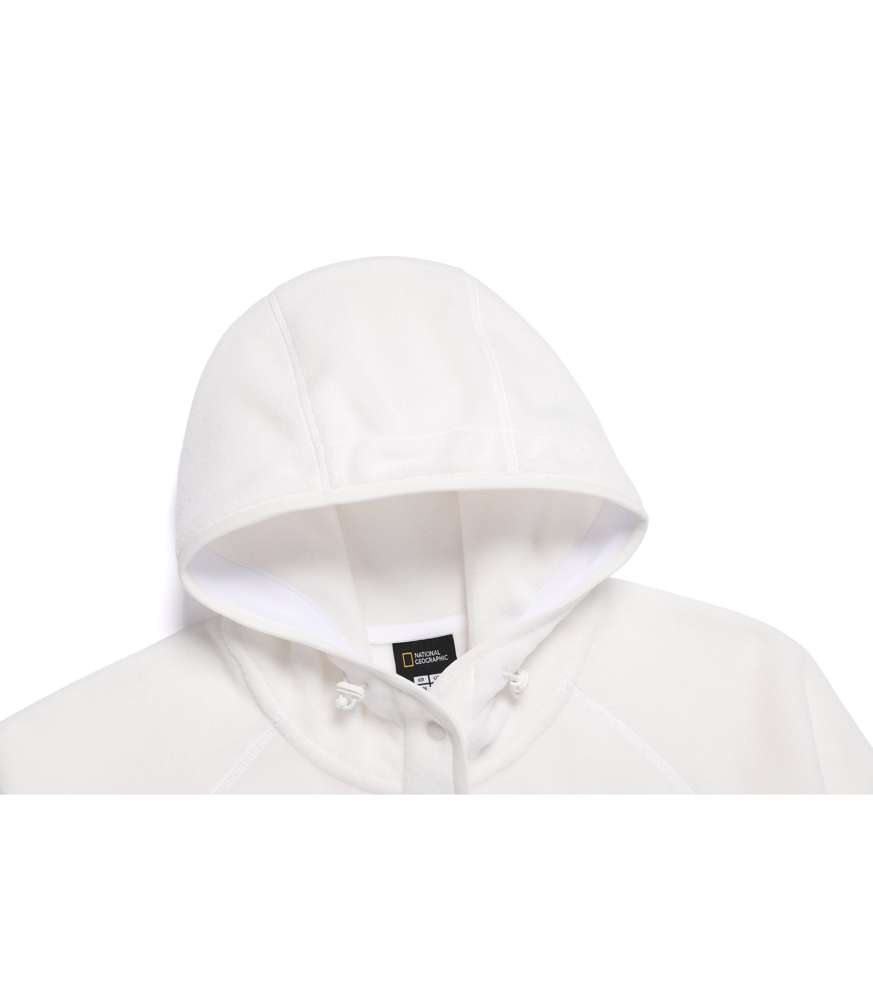 Women's POLARTEC NAOS Fleece Half Zip-Up Hoodie<br>O/WHITE