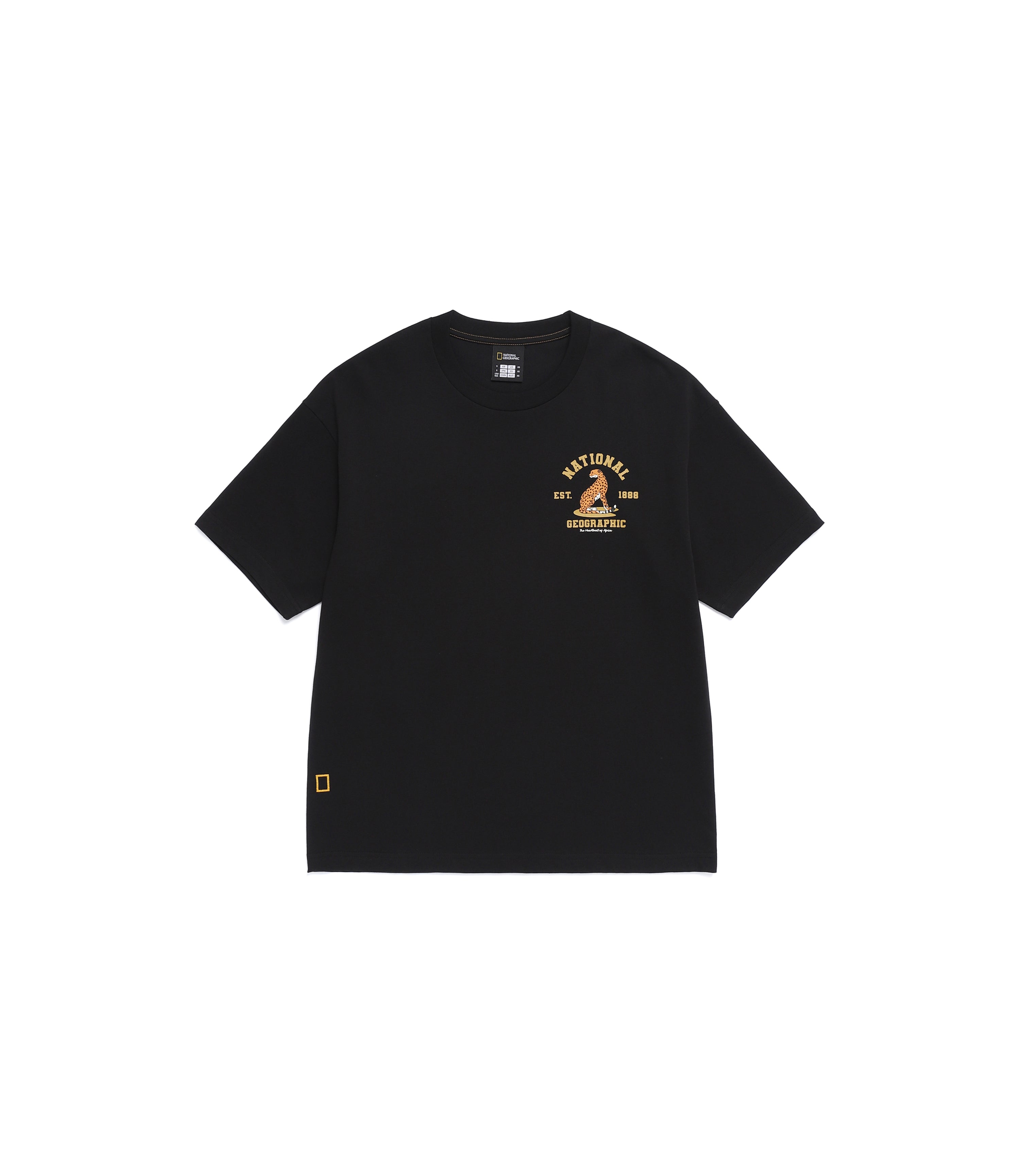 Unisex RATEL Regen Animal Small Graphic Short Sleeve Tee<br>BLACK