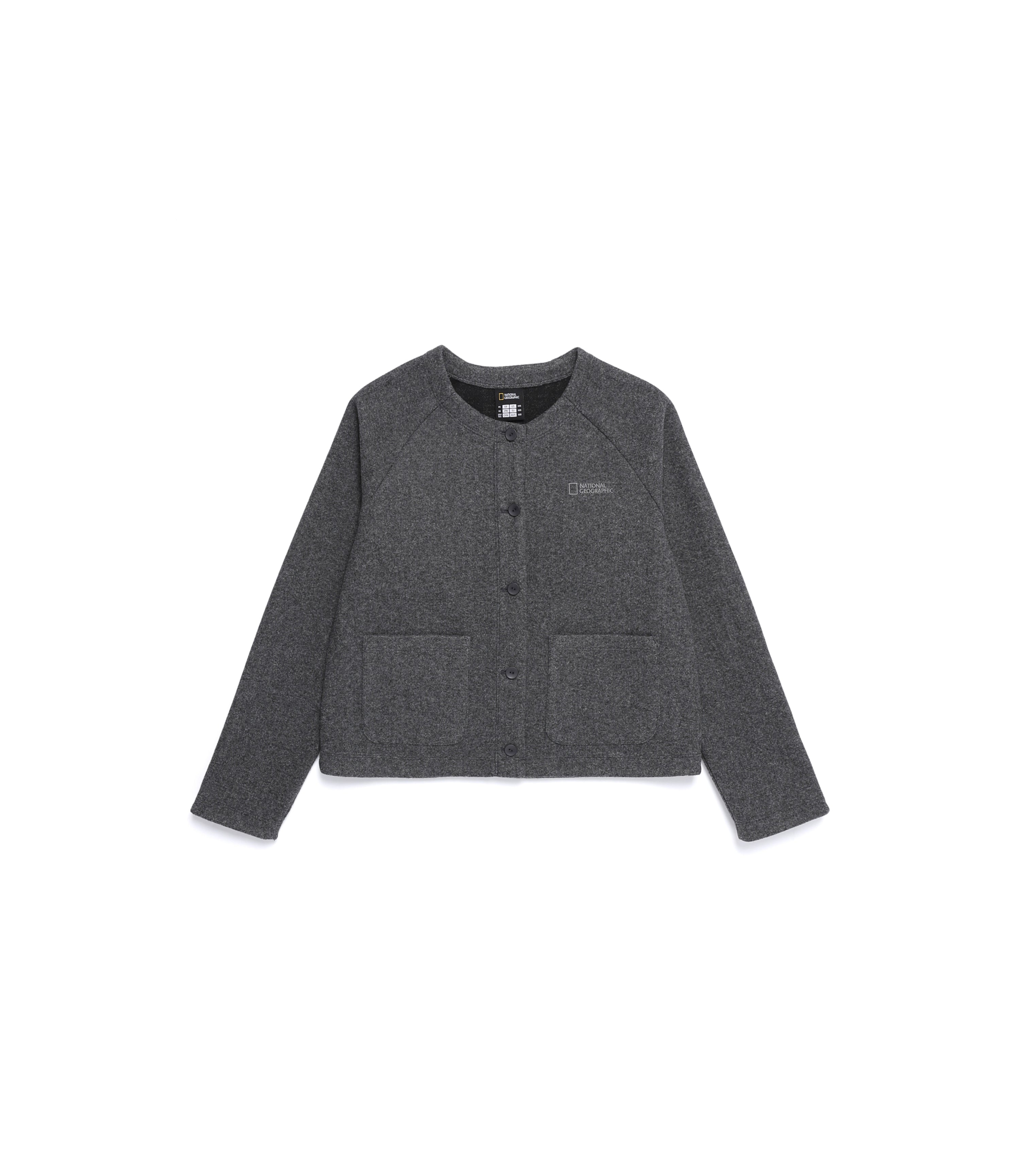 Women's Gliese Round-Neck Cardigan<br>CHARCOAL