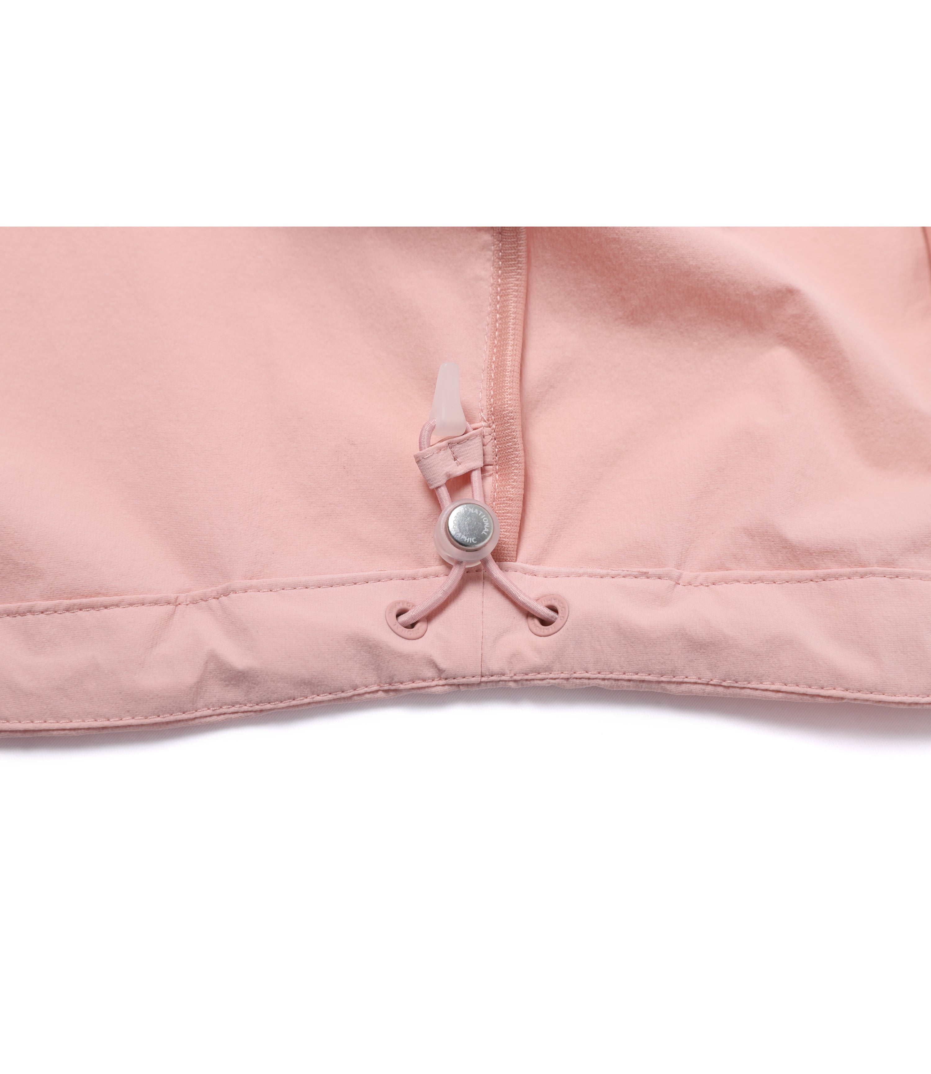 Women's ADELIE Cooling Stretch Semi-Over Fit Hooded Full Zip-Up Jacket<br>SILVER PINK