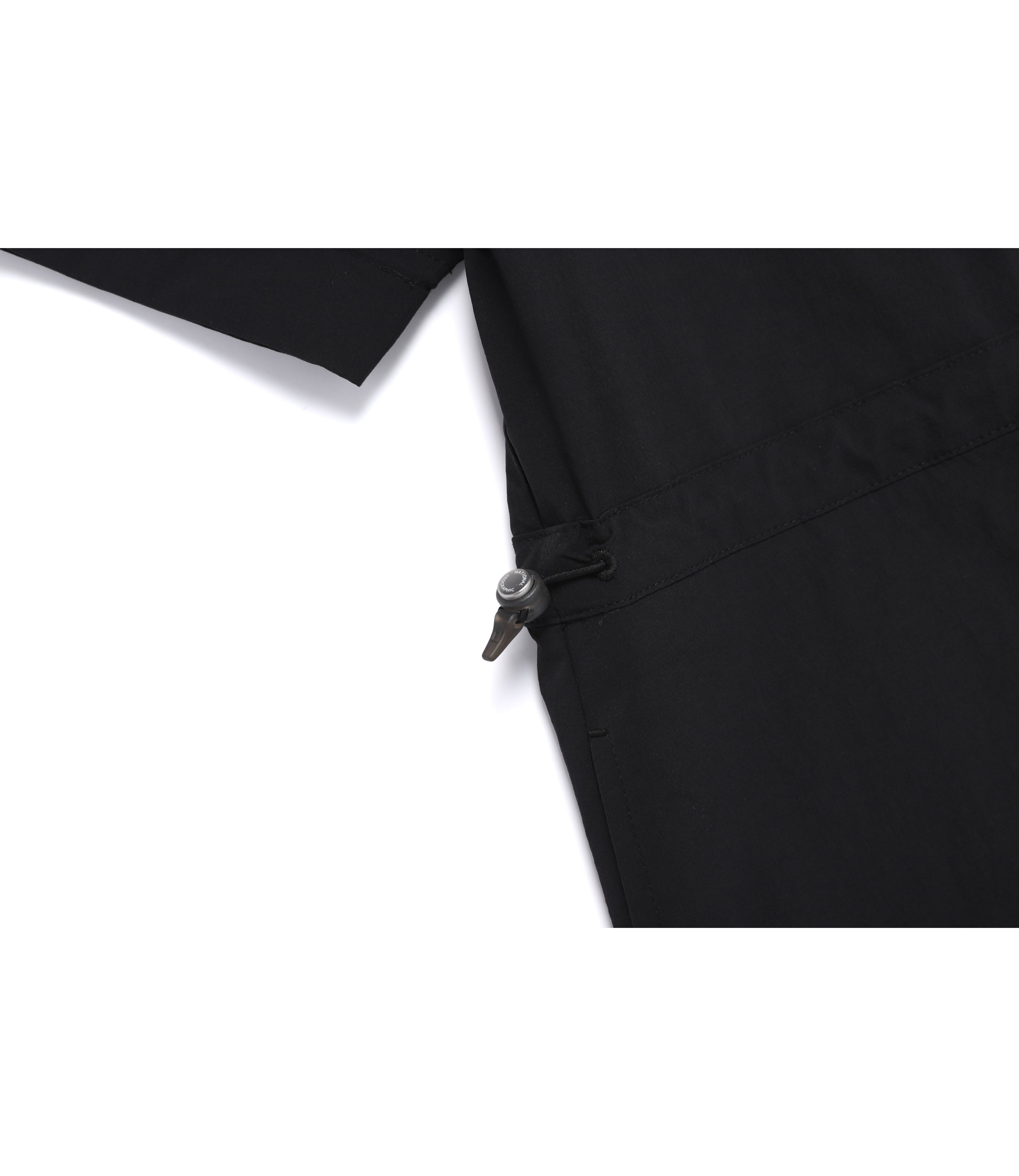 Women's Freeze Stretch H-Line Hooded Short Sleeve Dress<br>BLACK