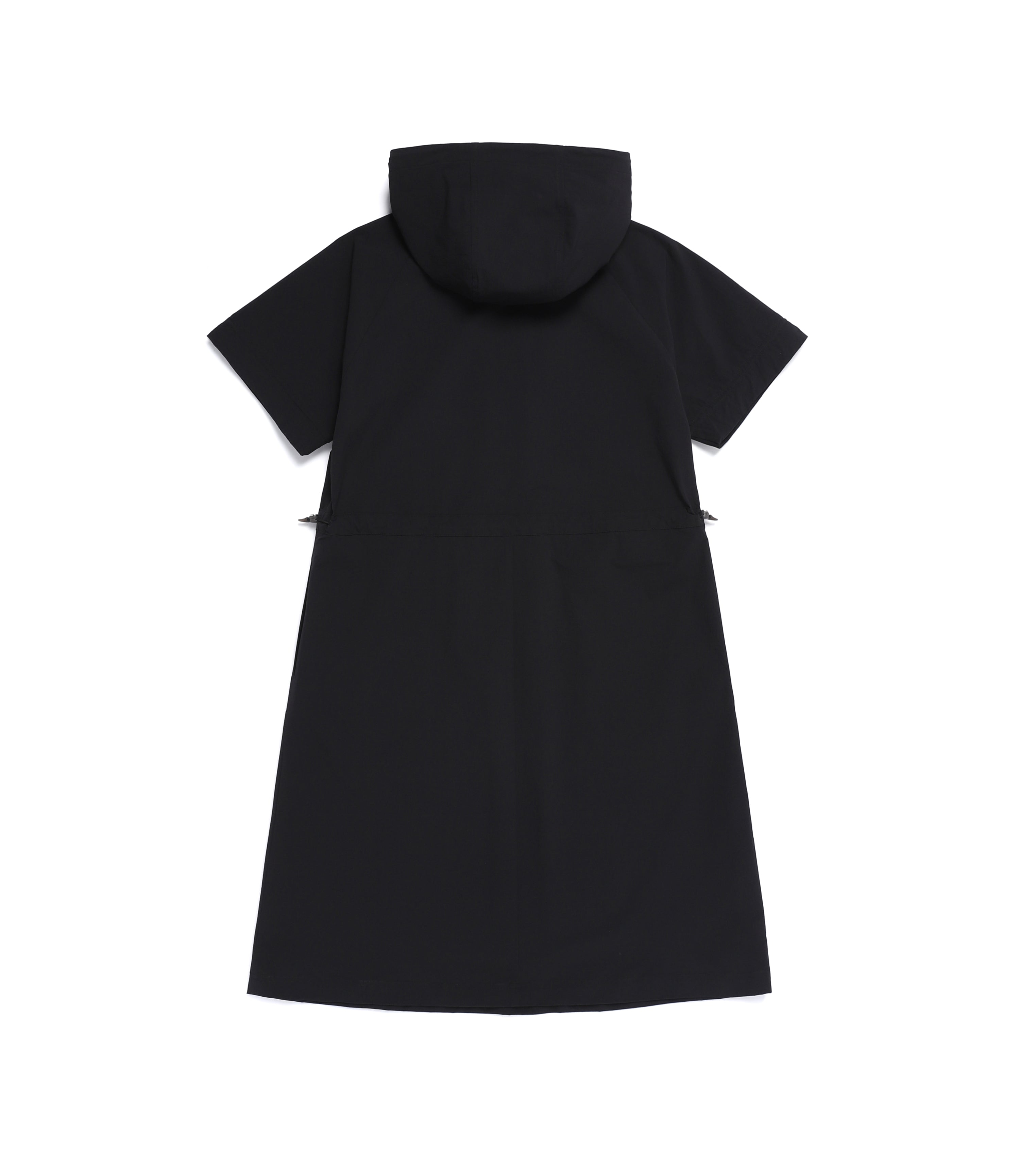 Women's Freeze Stretch H-Line Hooded Short Sleeve Dress<br>BLACK