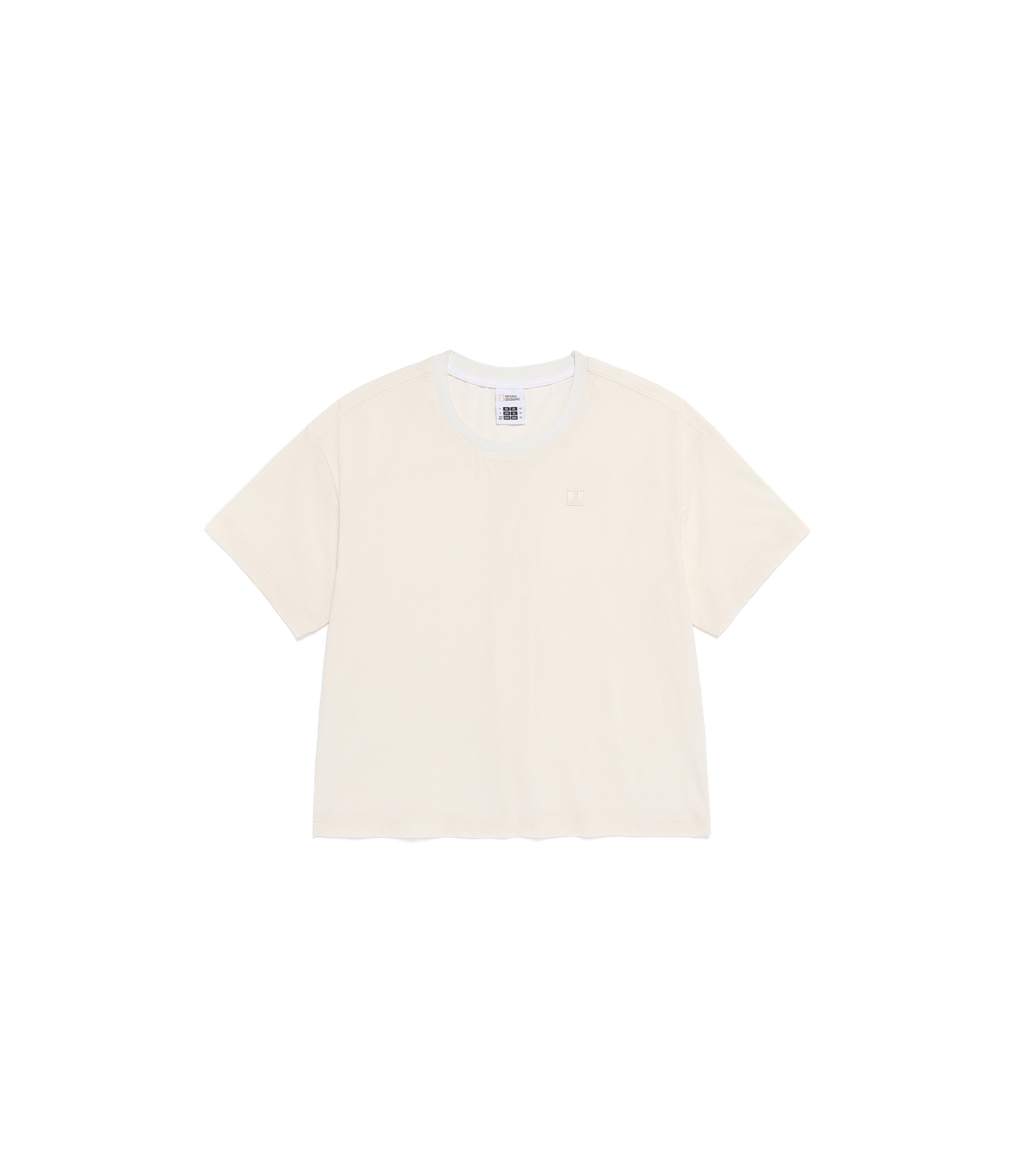 Women's Frozen Air Semi-Crop Short Sleeve Tee<br>IVORY
