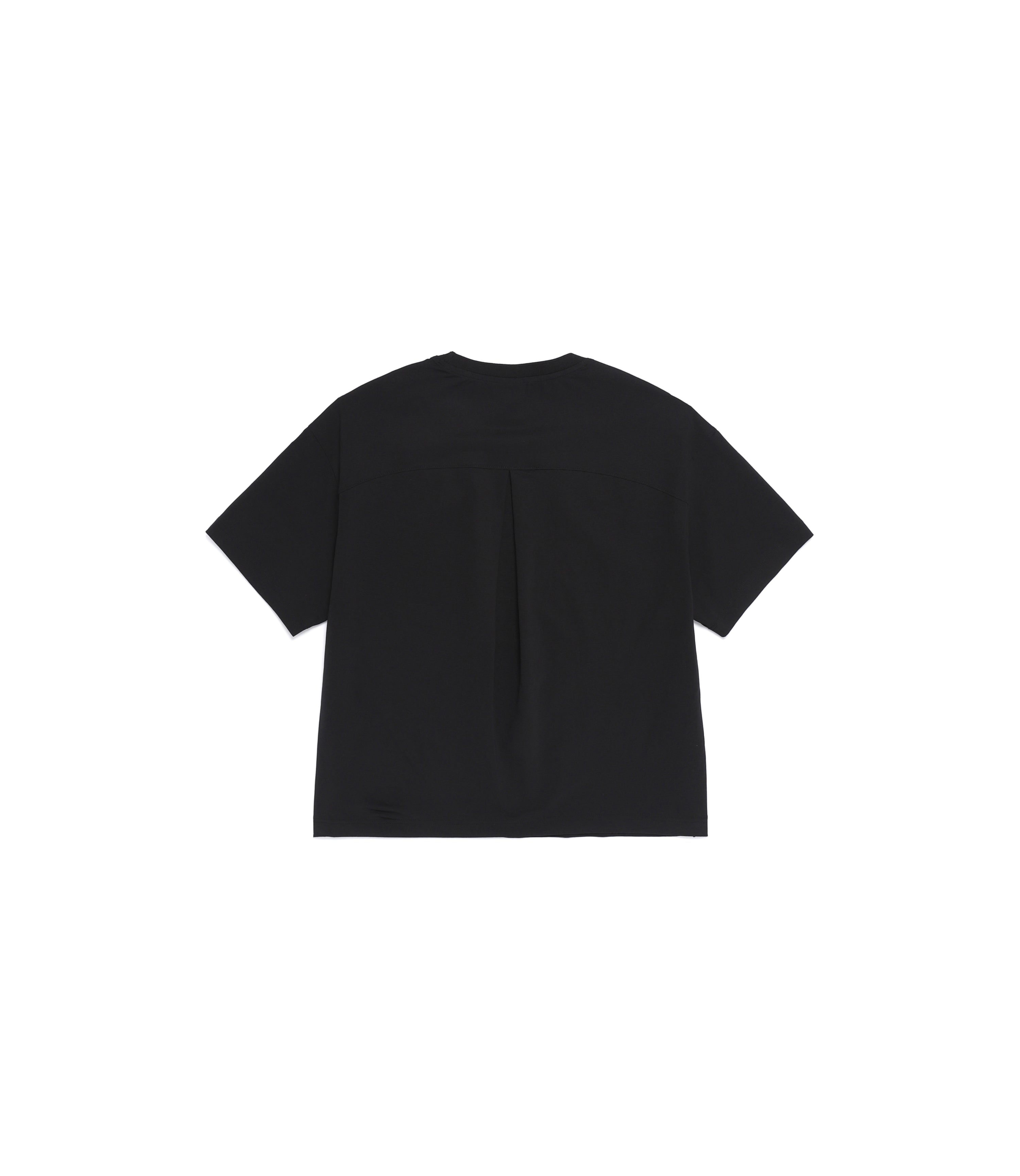 Women's Frozen Air Semi-Crop Short Sleeve Tee<br>BLACK