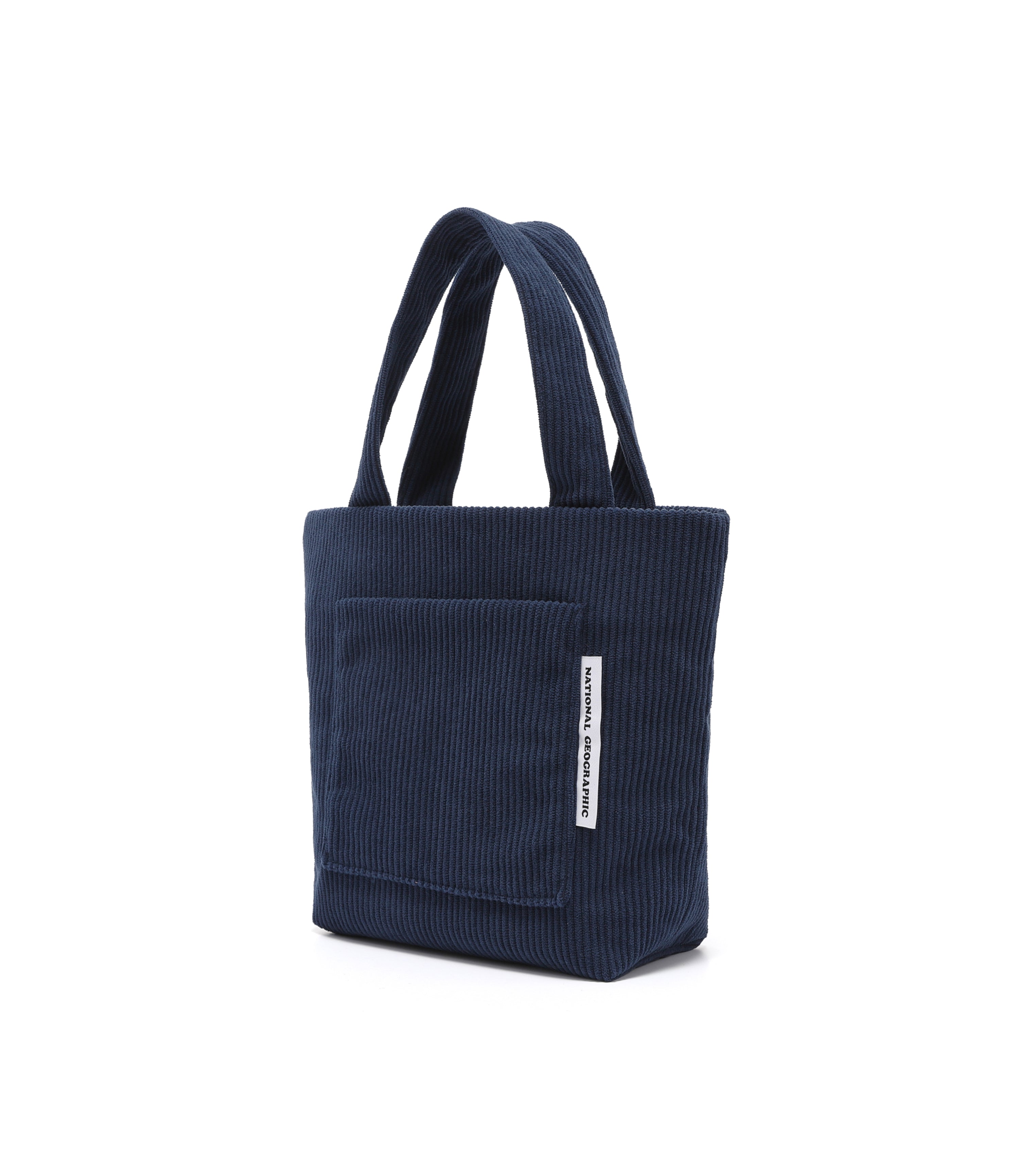 Corduroy Mini Tote Bag<br>NAVY