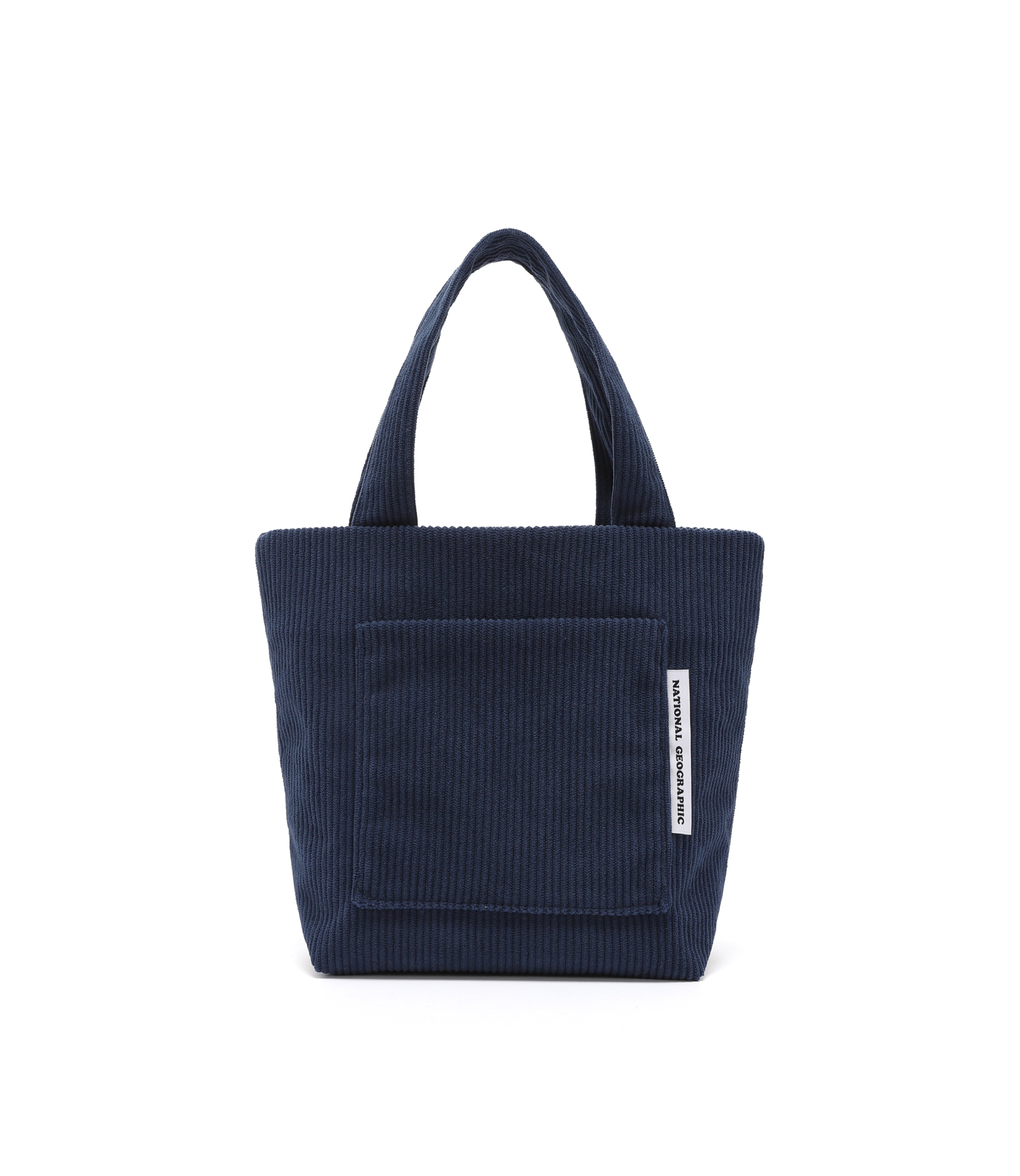Corduroy Mini Tote Bag<br>NAVY