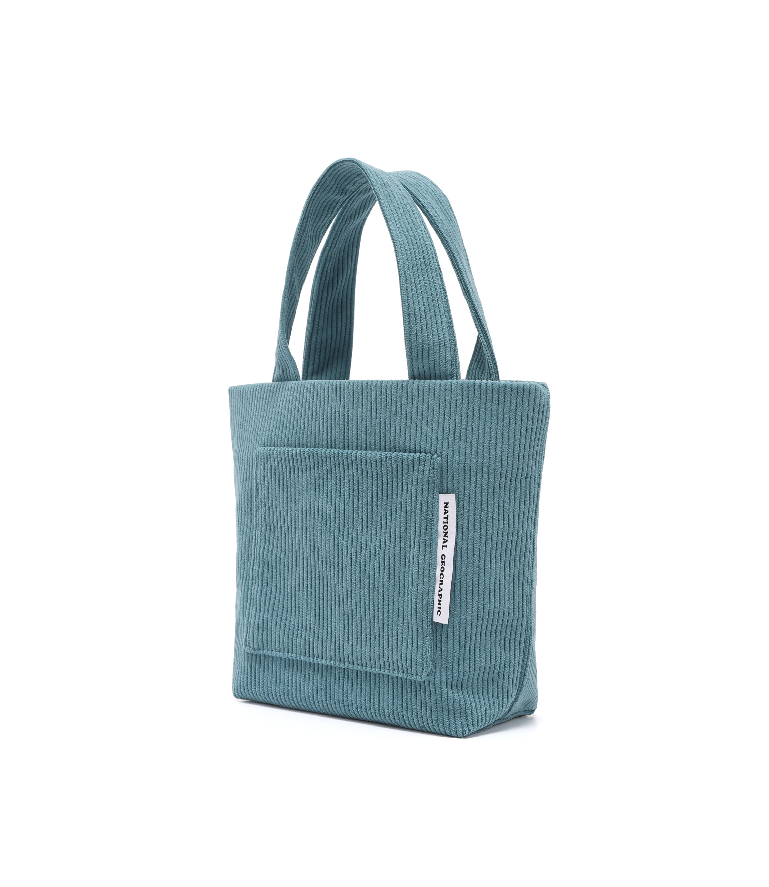 Corduroy Mini Tote Bag<br>TEAL GREEN