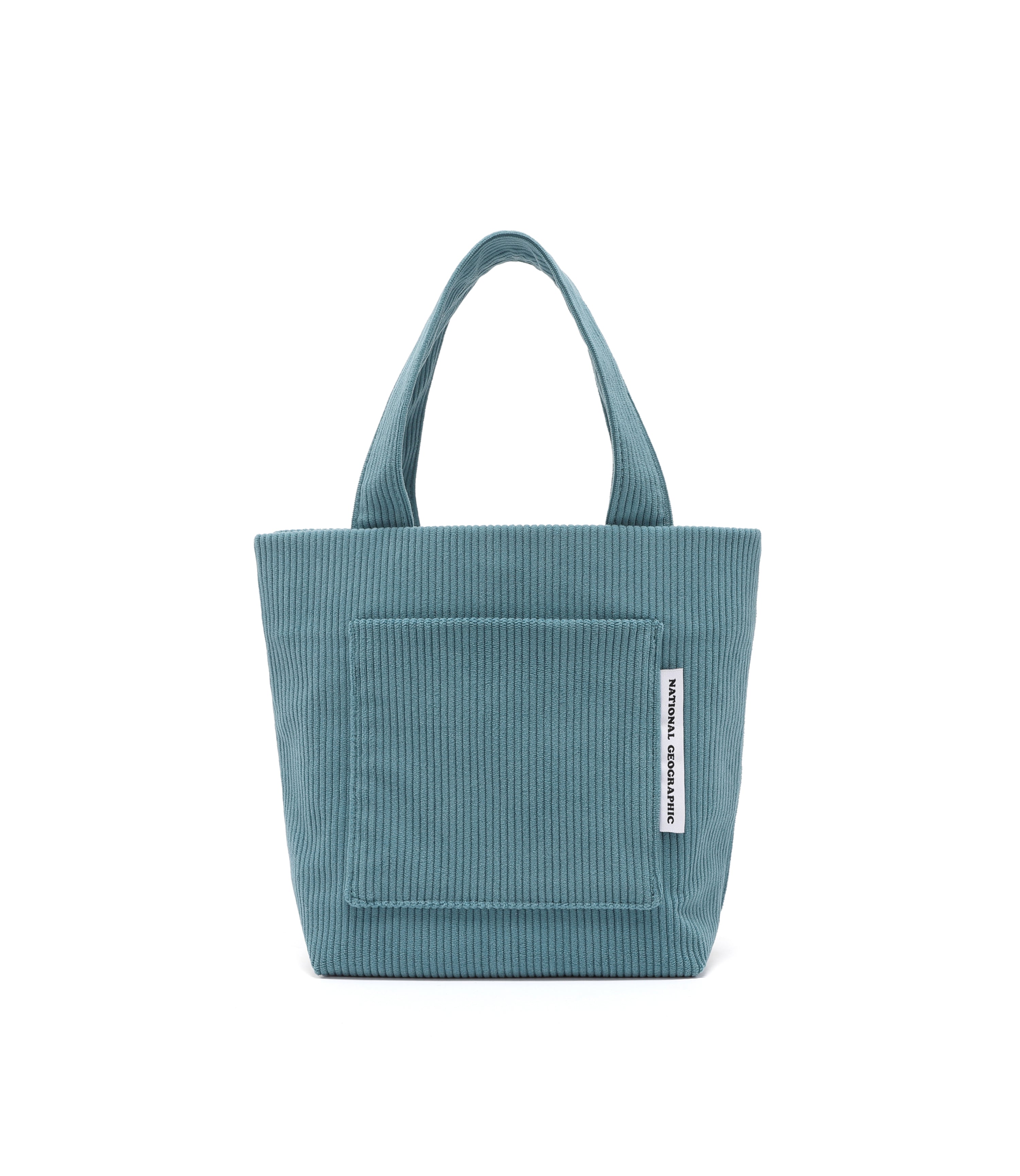 Corduroy Mini Tote Bag<br>TEAL GREEN