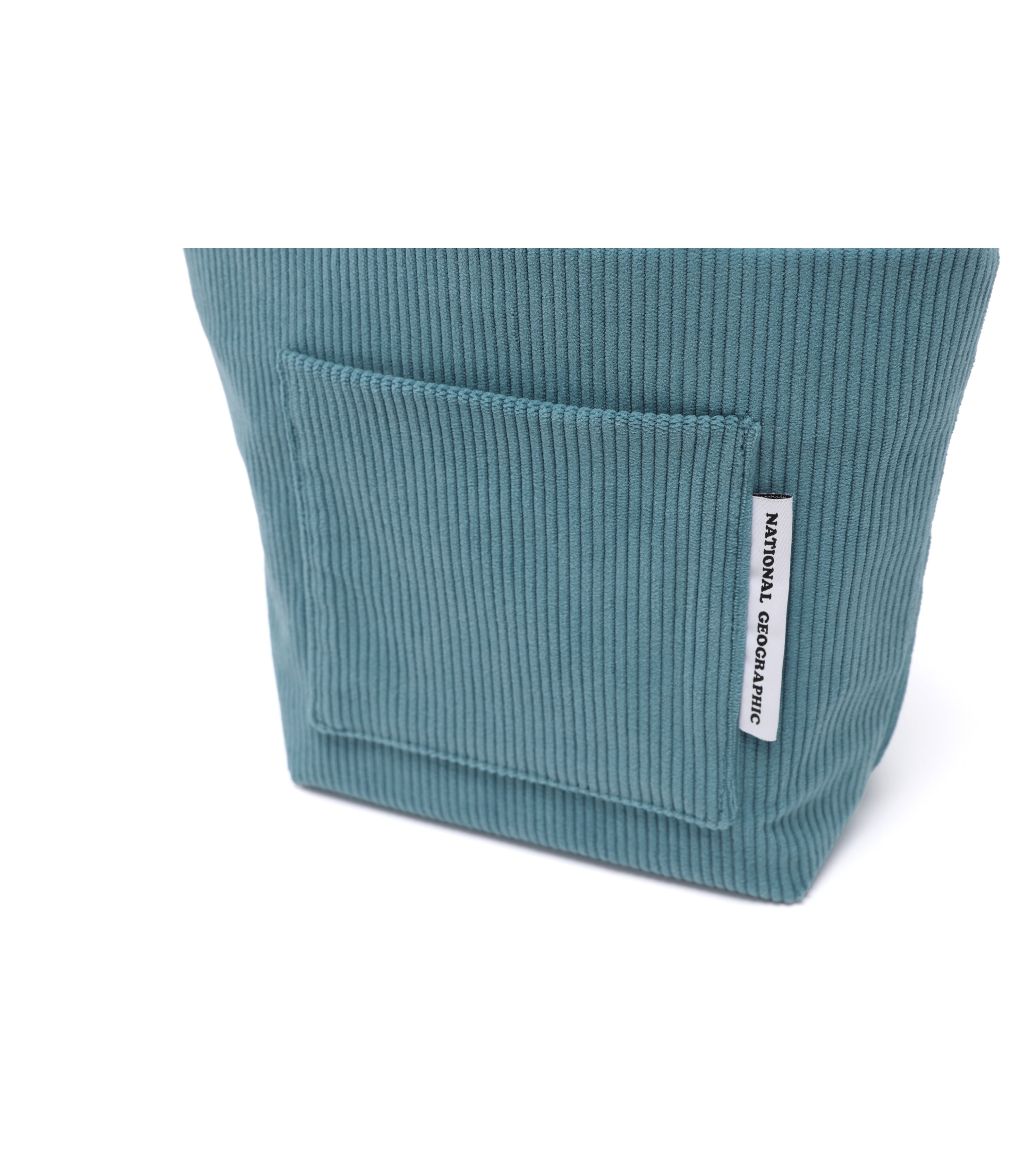 Corduroy Mini Tote Bag<br>TEAL GREEN