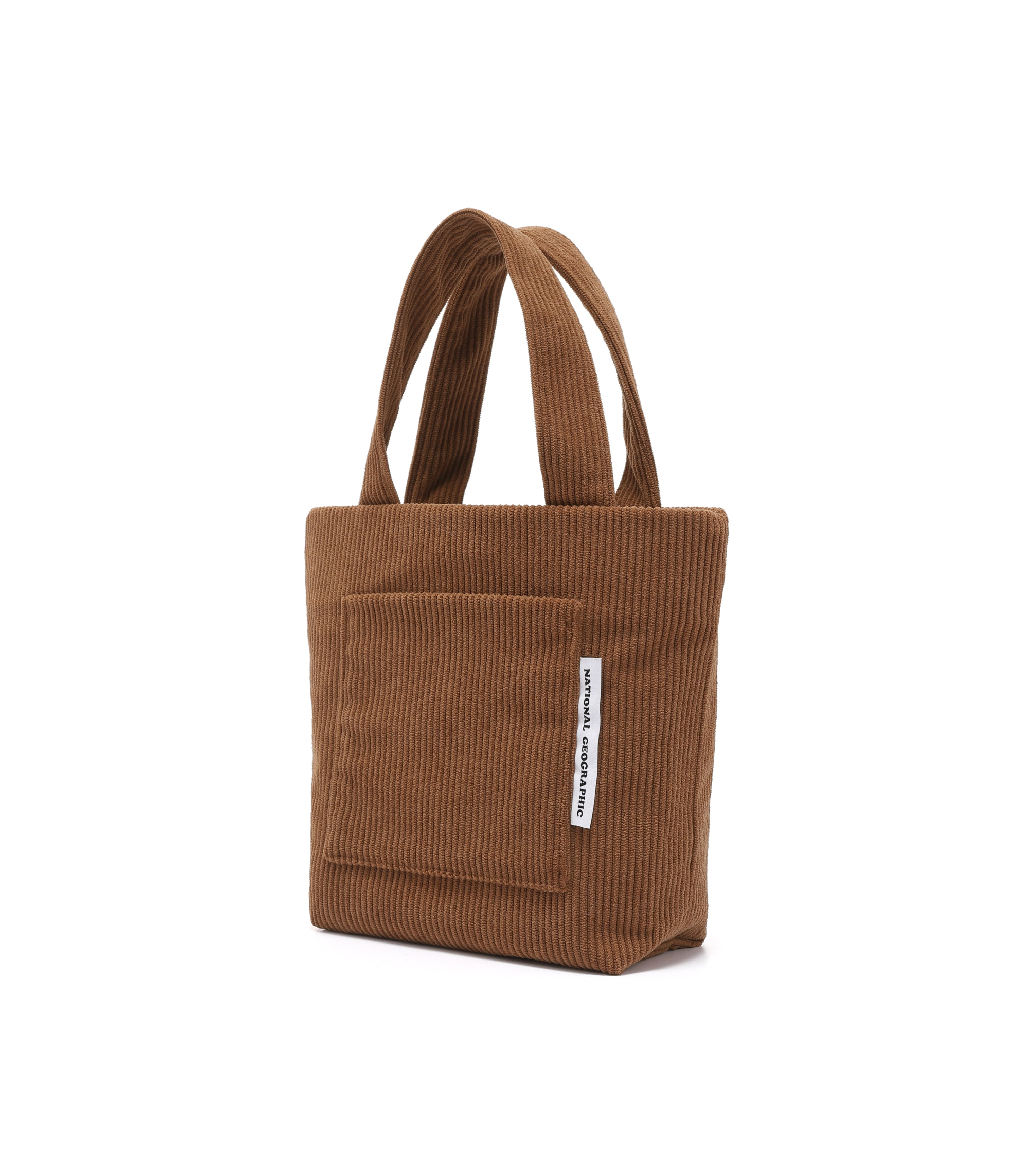 Corduroy Mini Tote Bag<br>BROWN
