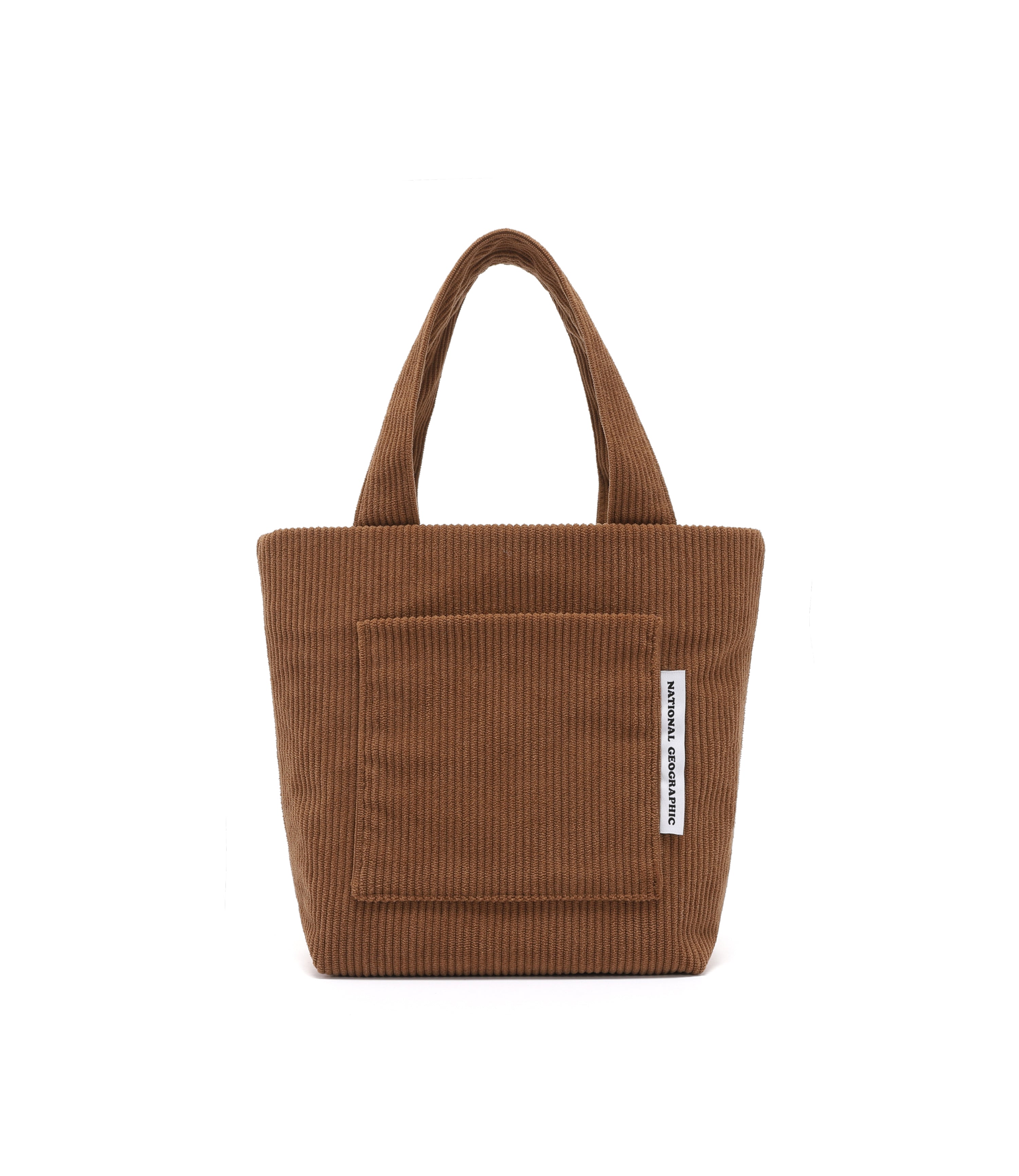 Corduroy Mini Tote Bag<br>BROWN