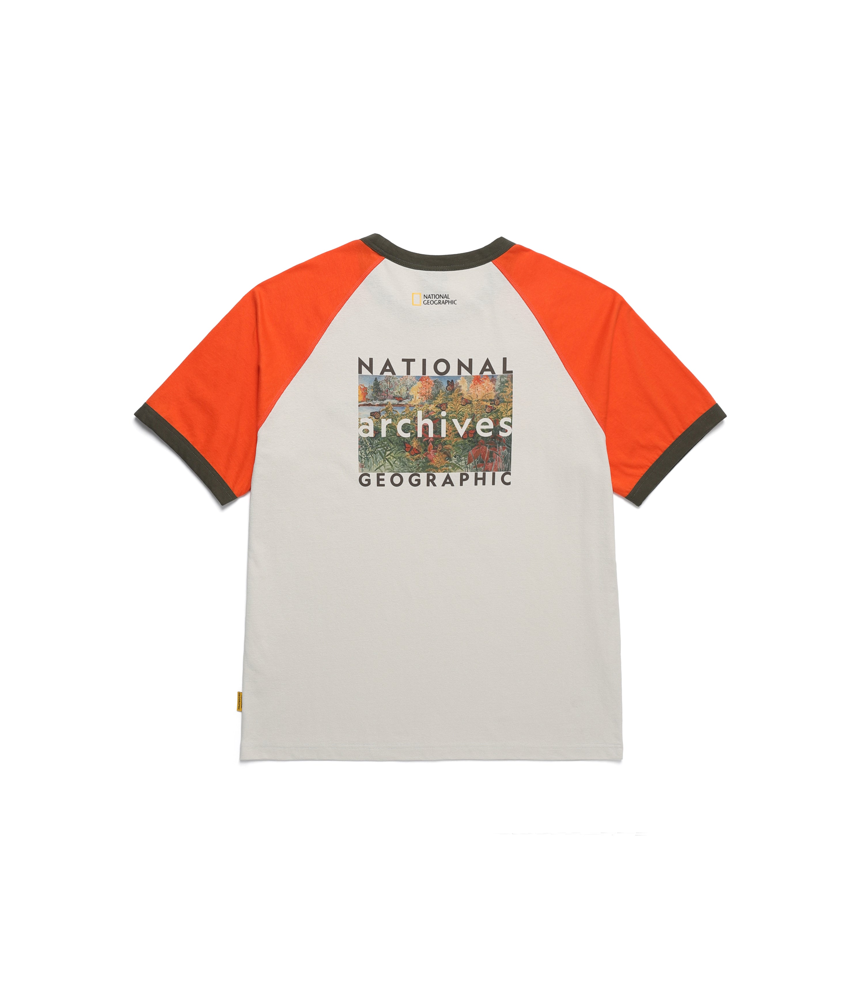 Unisex ARCHIVES Butterfly Graphic Short Sleeve Tee<br>ORANGE