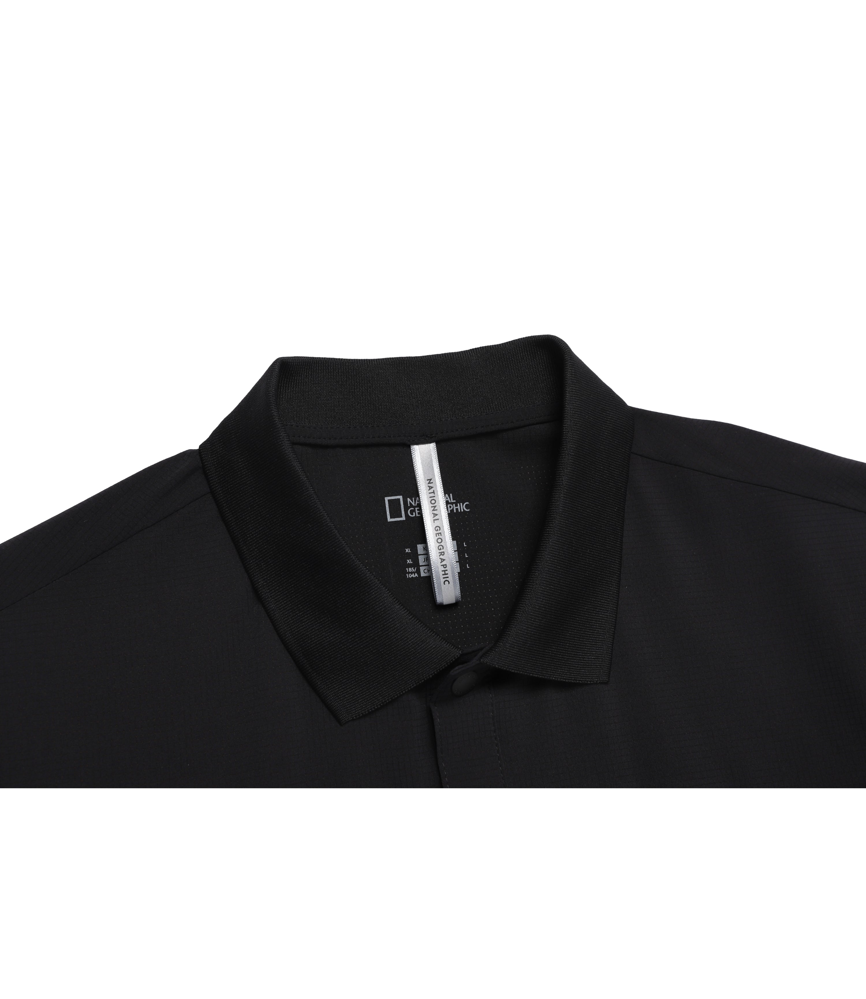 Men's Airflow Short Sleeve Polo Tee<br>BLACK
