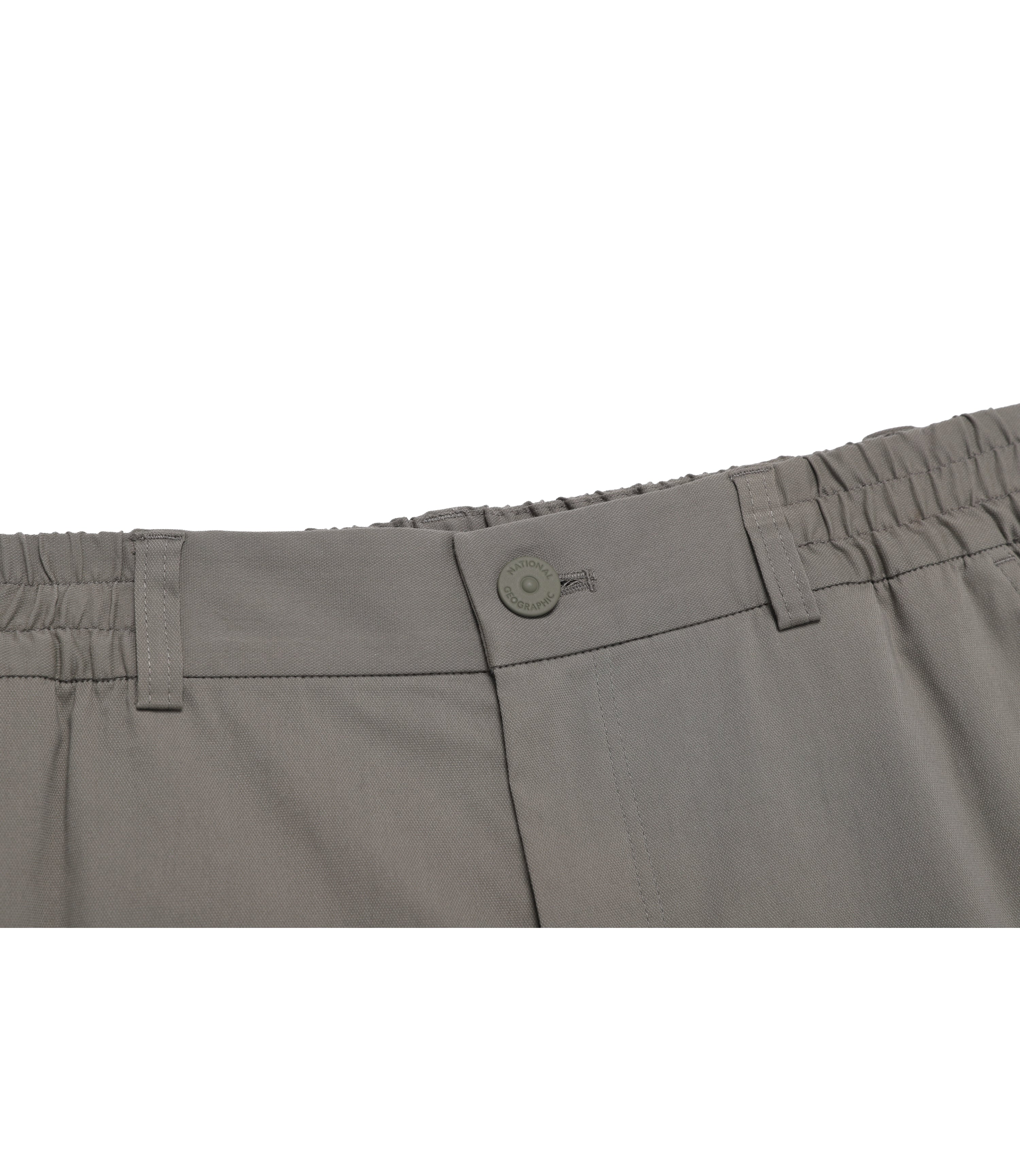 Unisex Cargo Pocket Knee-Length Short Pants<br>G/KHAKI