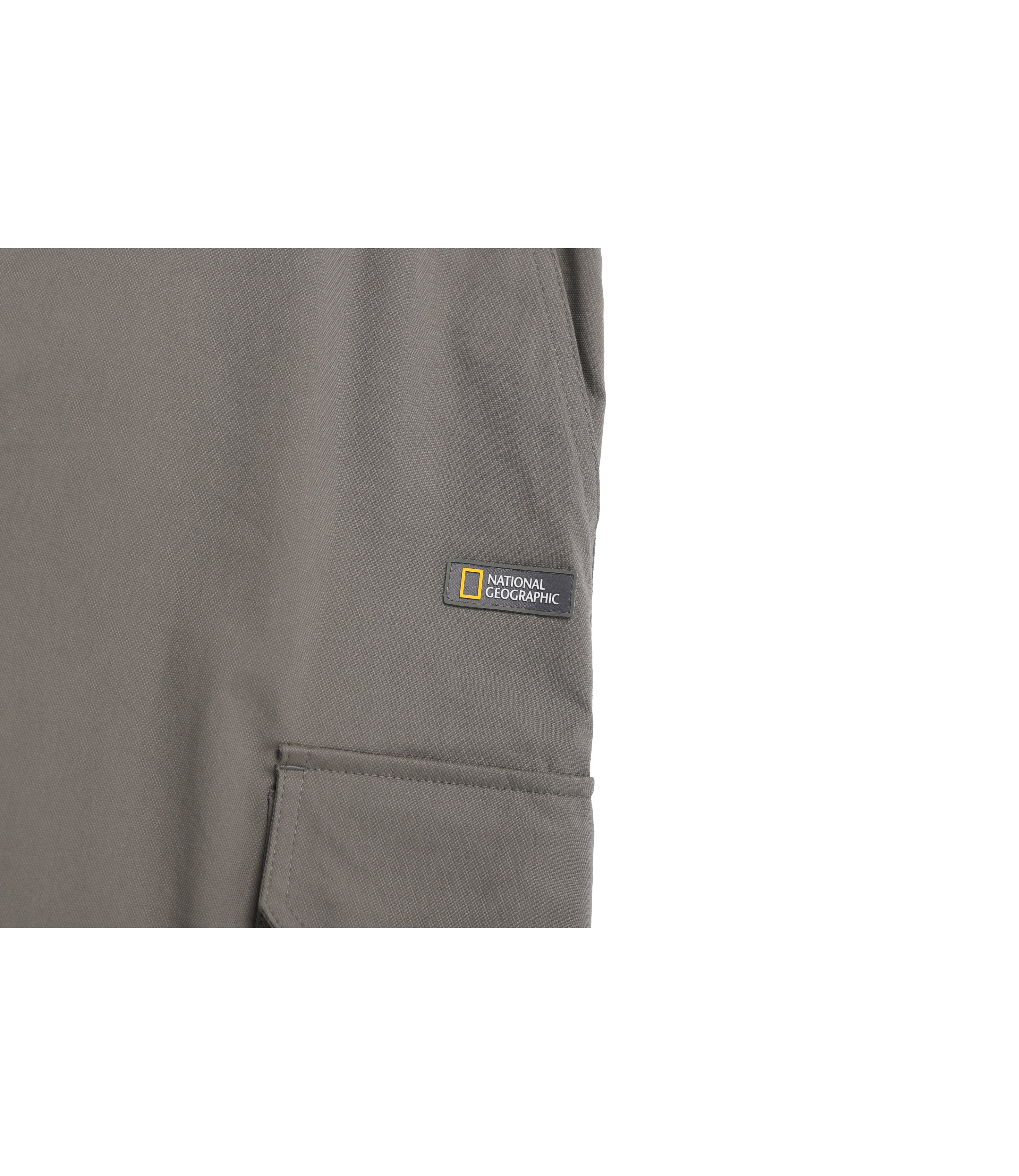 Unisex Cargo Pocket Knee-Length Short Pants<br>G/KHAKI