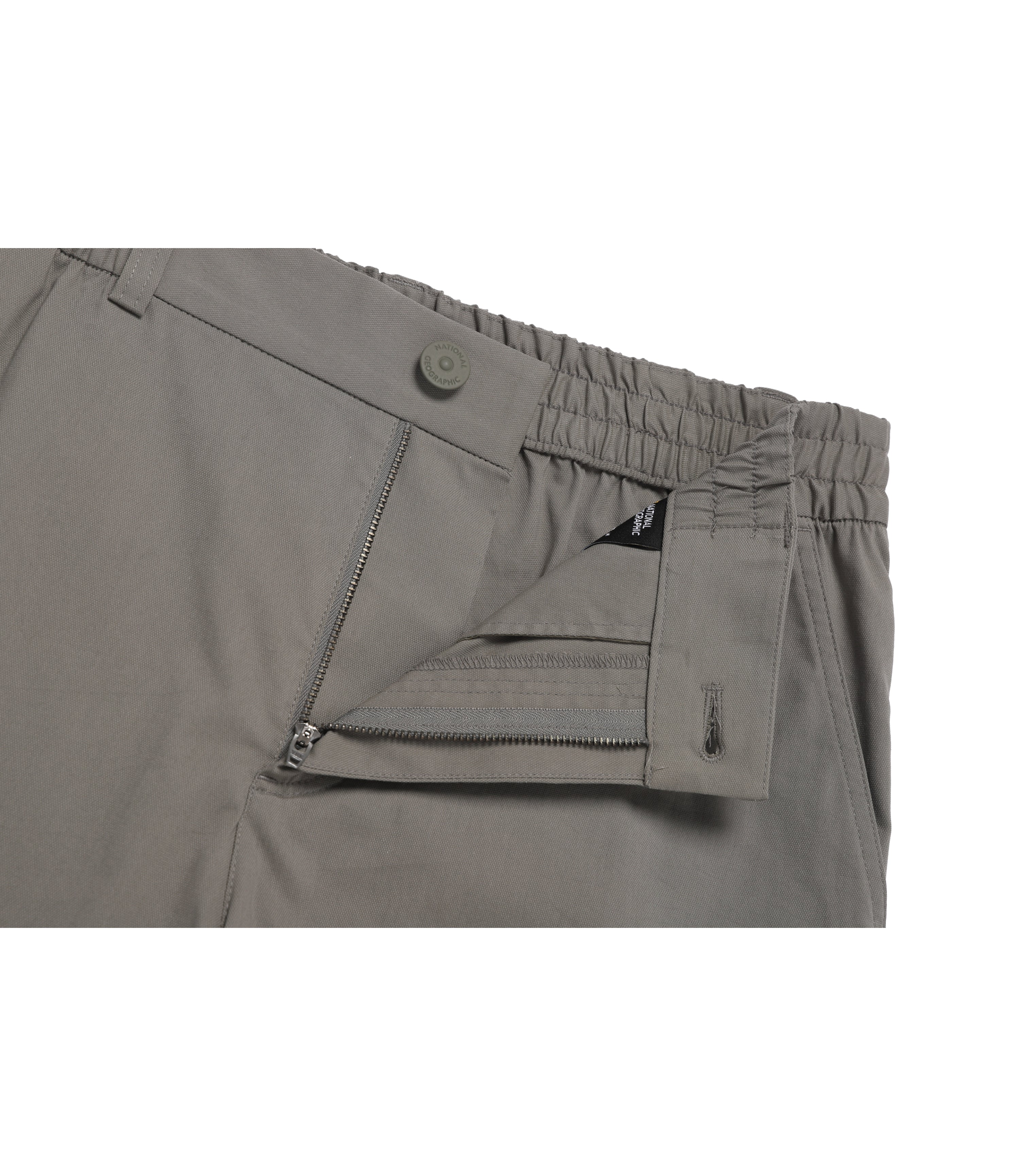 Unisex Cargo Pocket Knee-Length Short Pants<br>G/KHAKI
