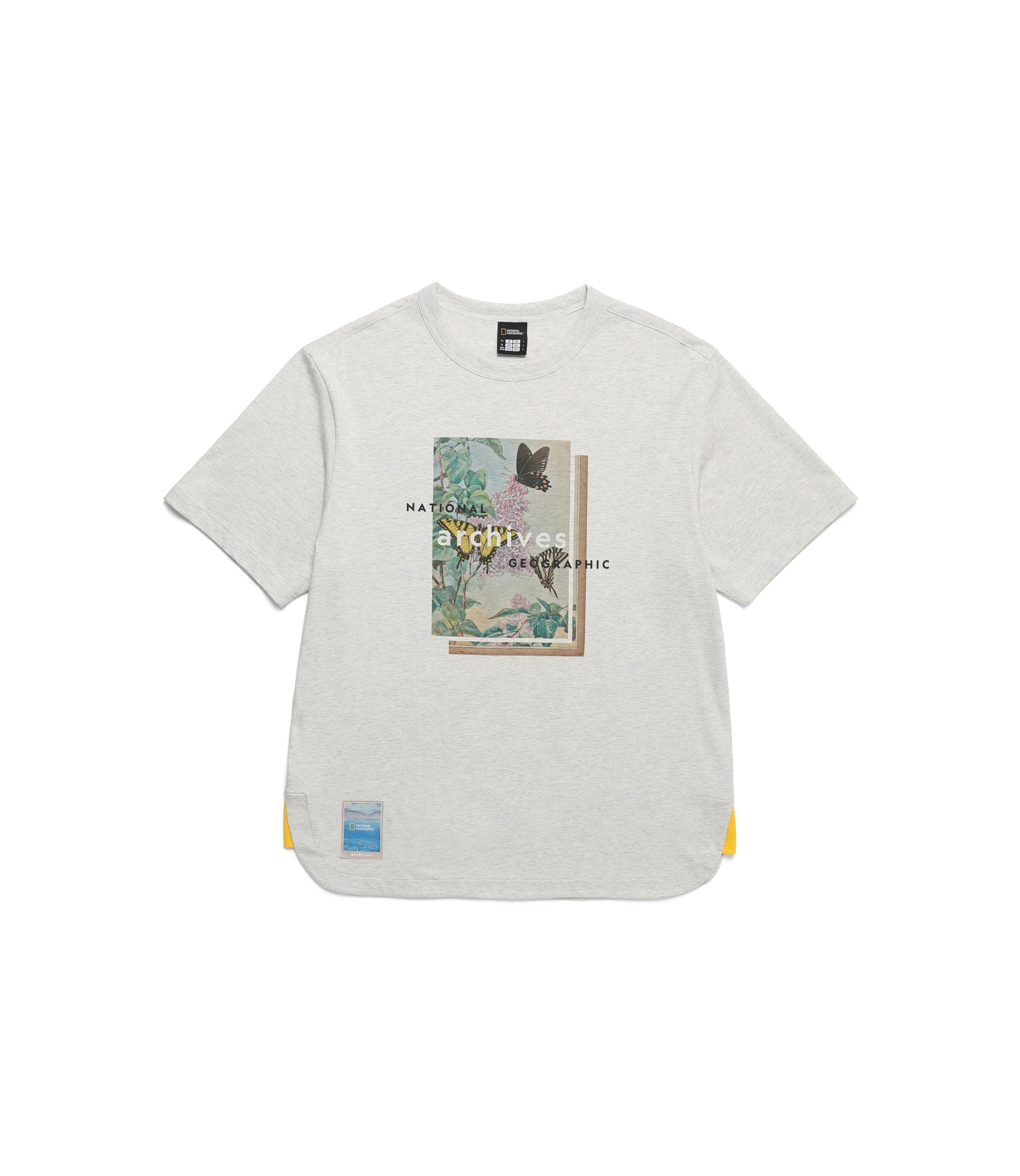 Unisex ARCHIVES Lilac Feast Graphic Short Sleeve Tee<br>OATMEAL