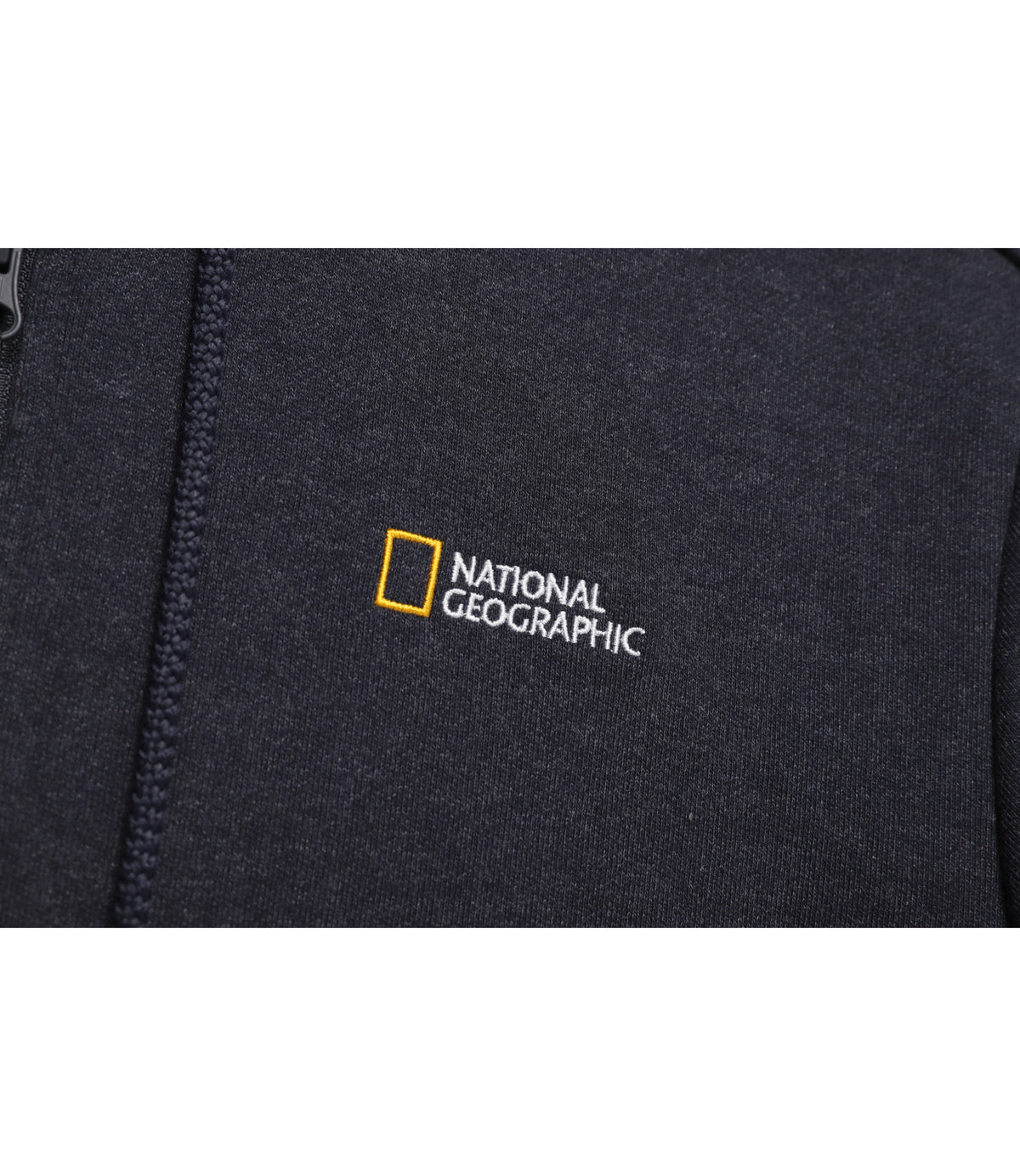 Women's Denim-Like Full Zip-Up Hoodie<br>MIDNIGHT NAVY