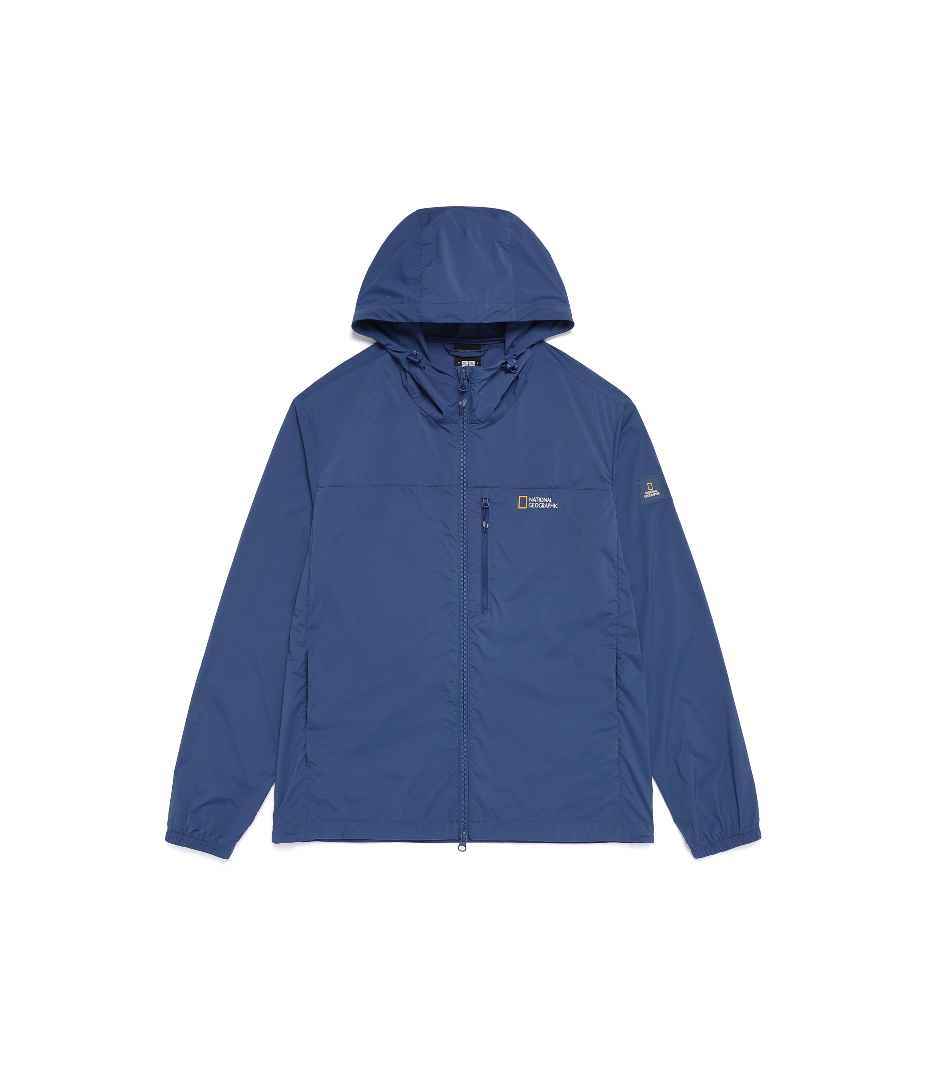 Unisex WALLACE Full Zip-Up Hooded Wind Breaker<br>DARK BLUE
