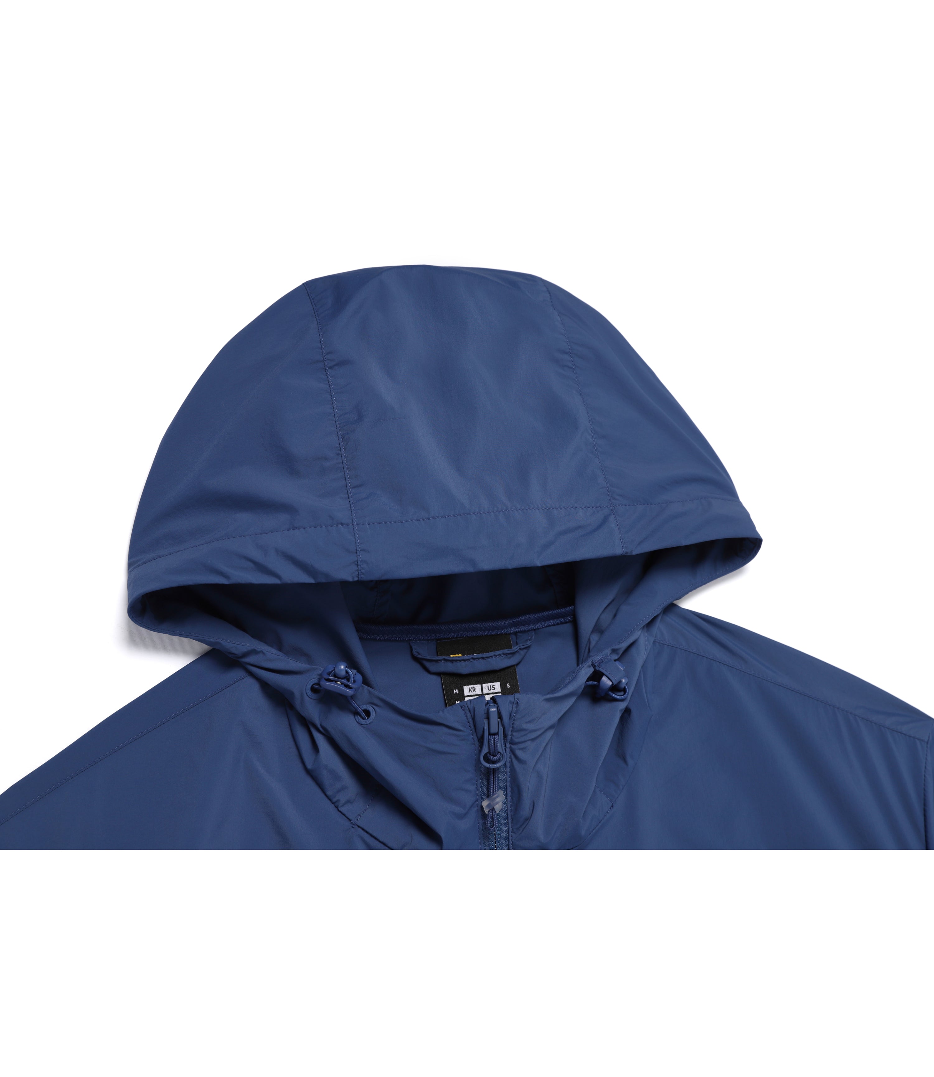 Unisex WALLACE Full Zip-Up Hooded Wind Breaker<br>DARK BLUE