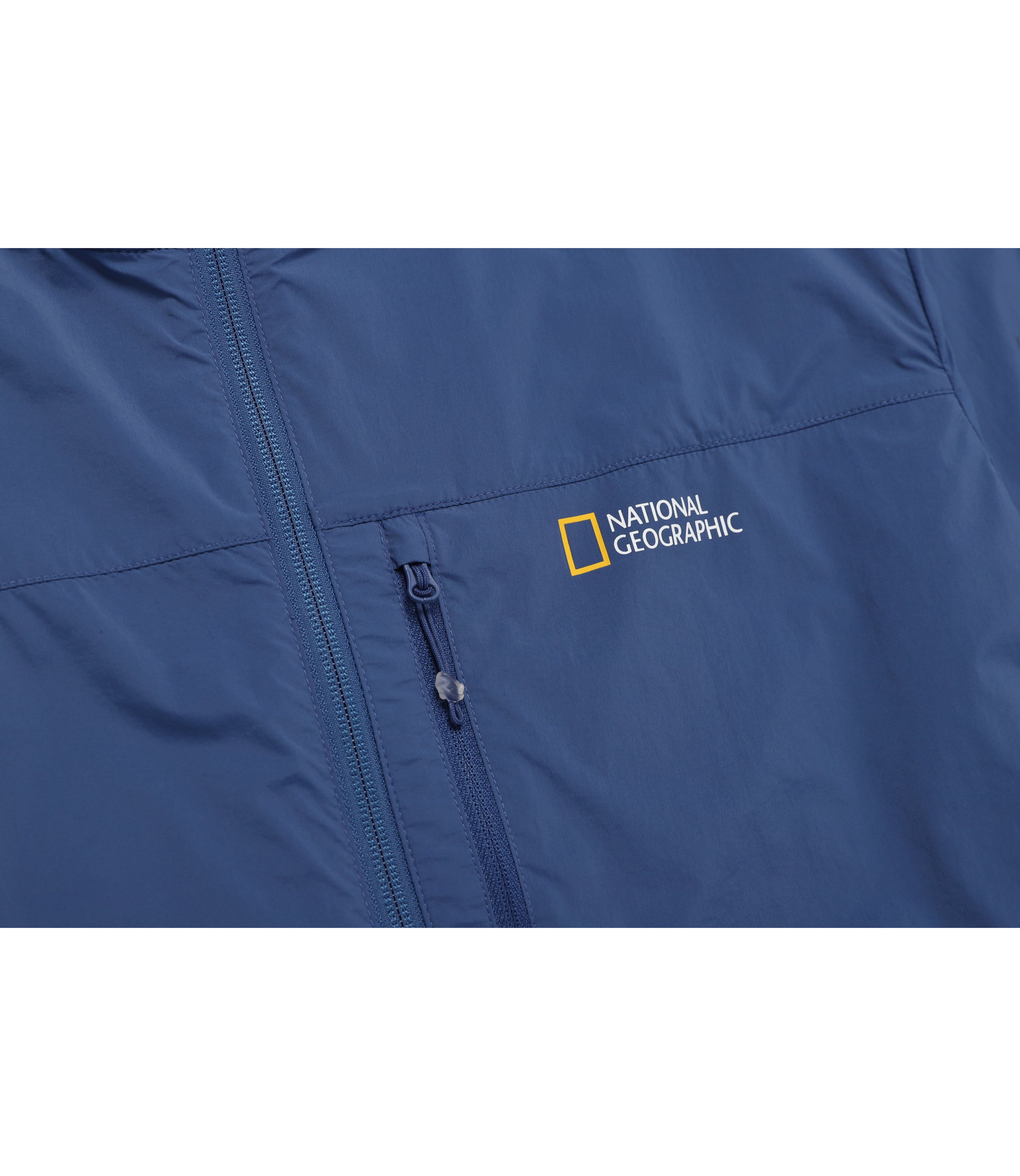 Unisex WALLACE Full Zip-Up Hooded Wind Breaker<br>DARK BLUE