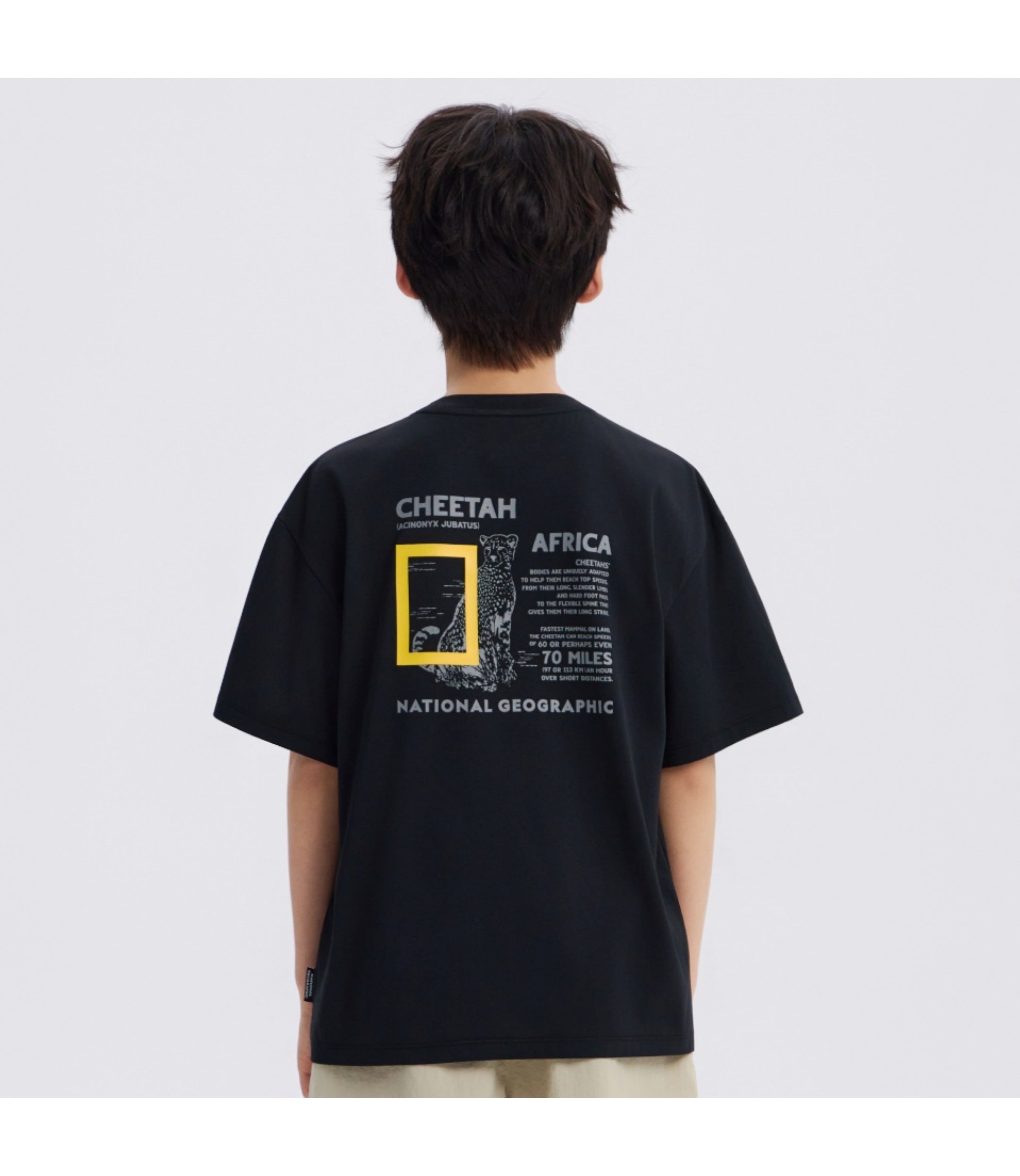 Kid's Cooling Safari Graphic Short Sleeve Tee<br>CARBON BLACK