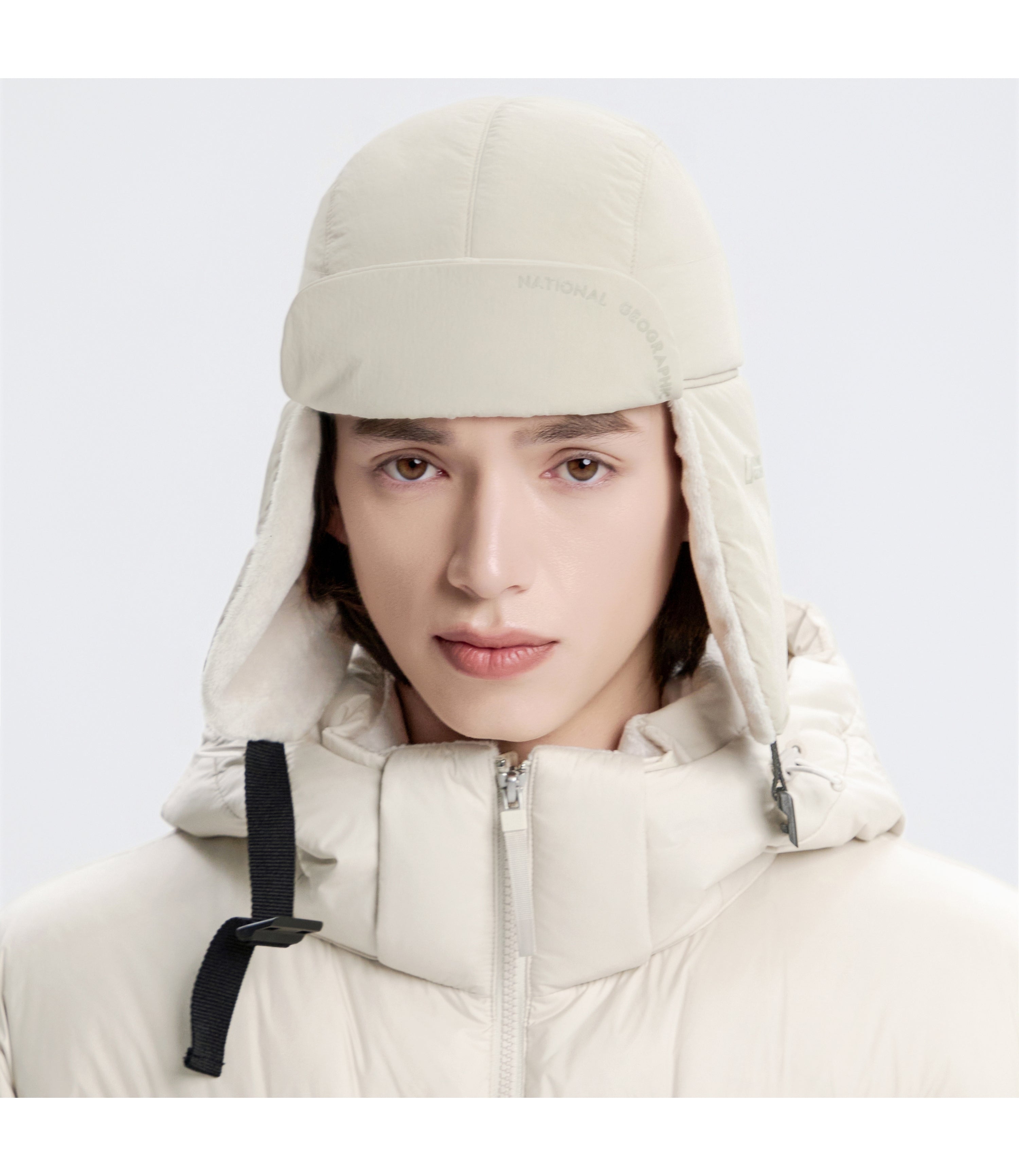 Padded Trapper Hat<br>BEIGE