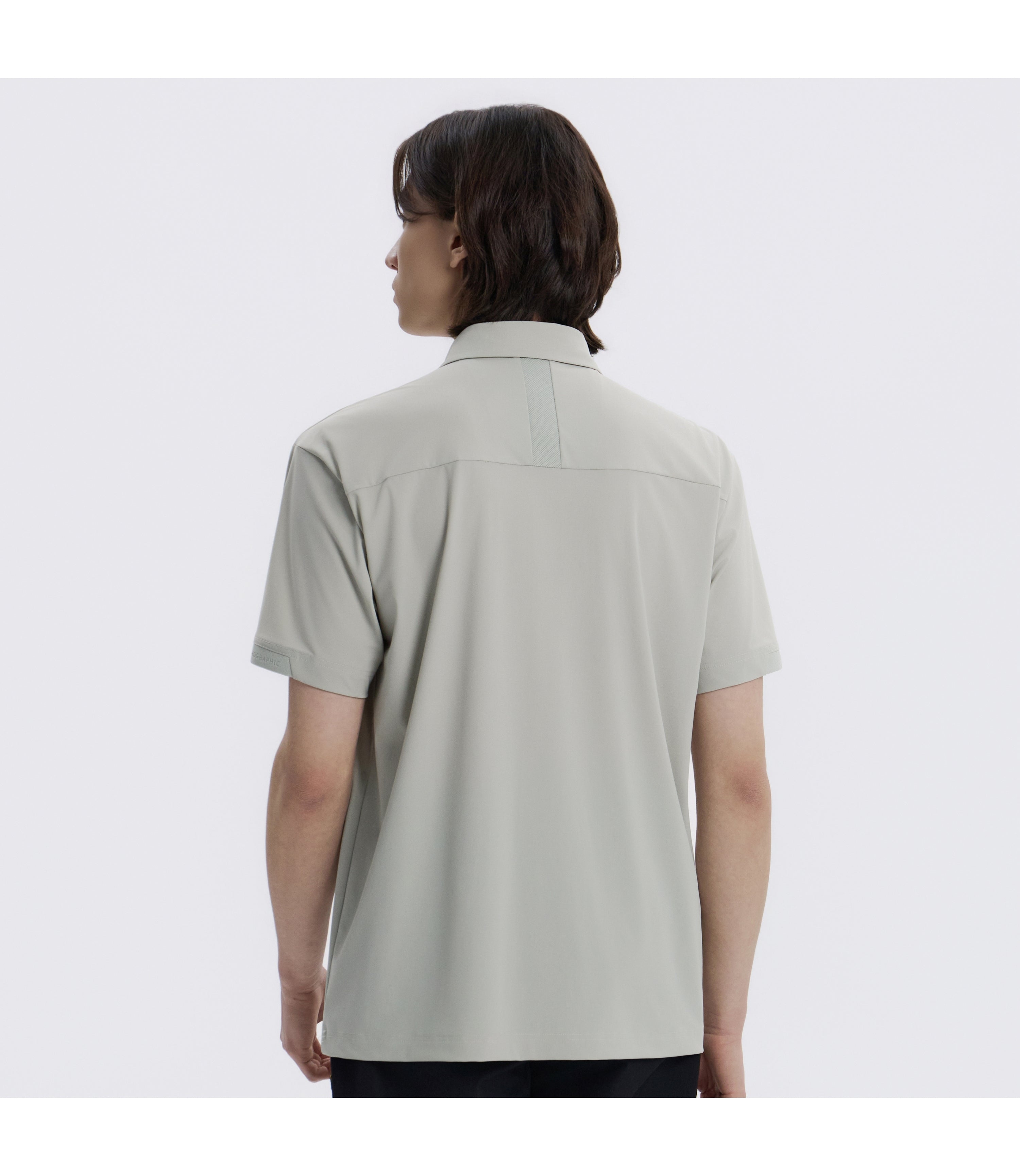 Men's Cooling Stretch Short Sleeve Polo Shirt<br>LIGHT KHAKI