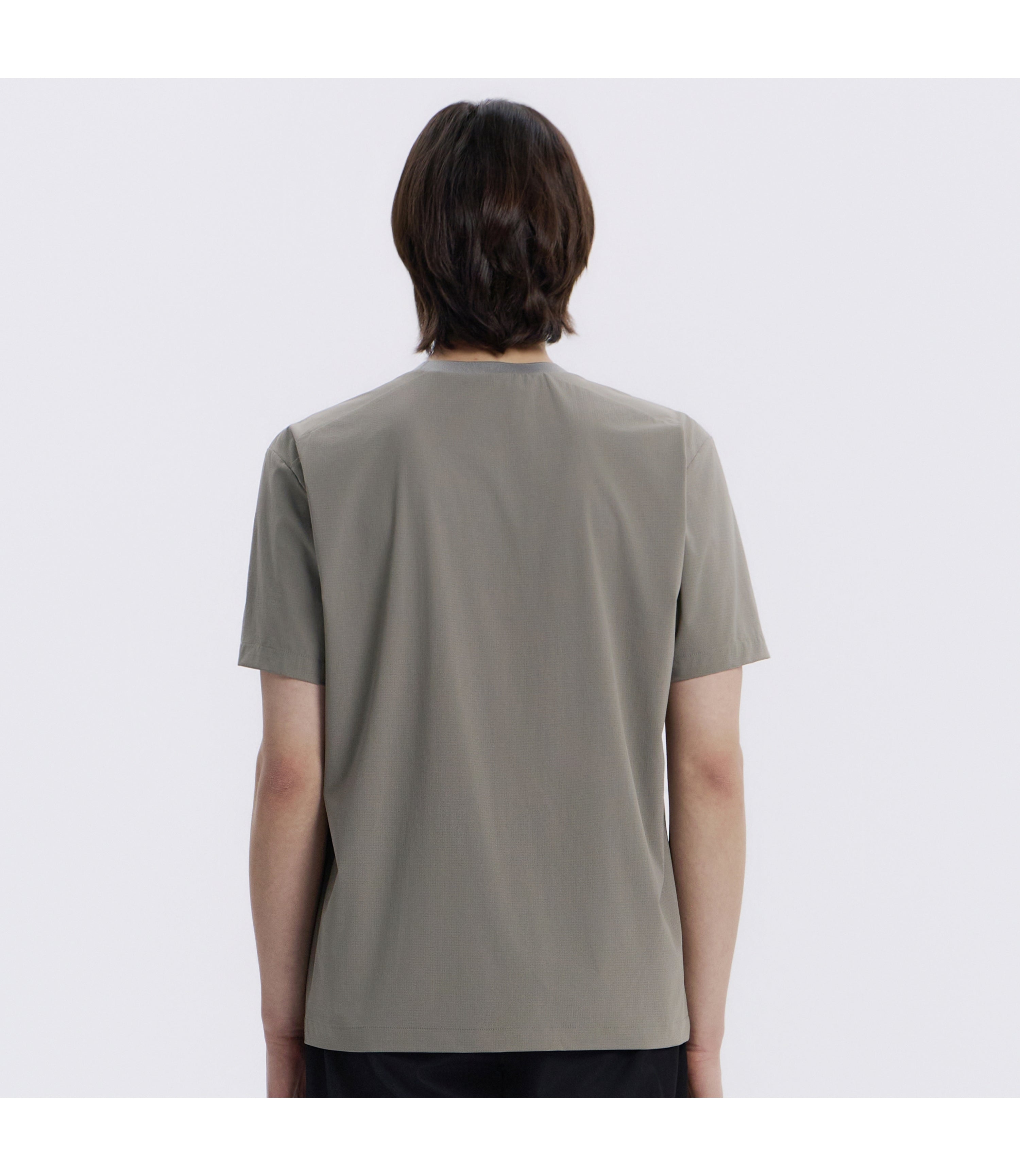 Men's Airflow Short Sleeve Tee<br>GREY KHAKI