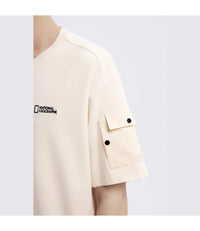 Men's NRN Utility Sleeve-Pocket Short Sleeve Tee<br>IVORY