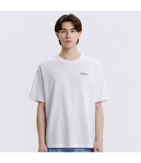 Unisex RATEL Regen Animal Big Graphic Short Sleeve Tee<br>WHITE