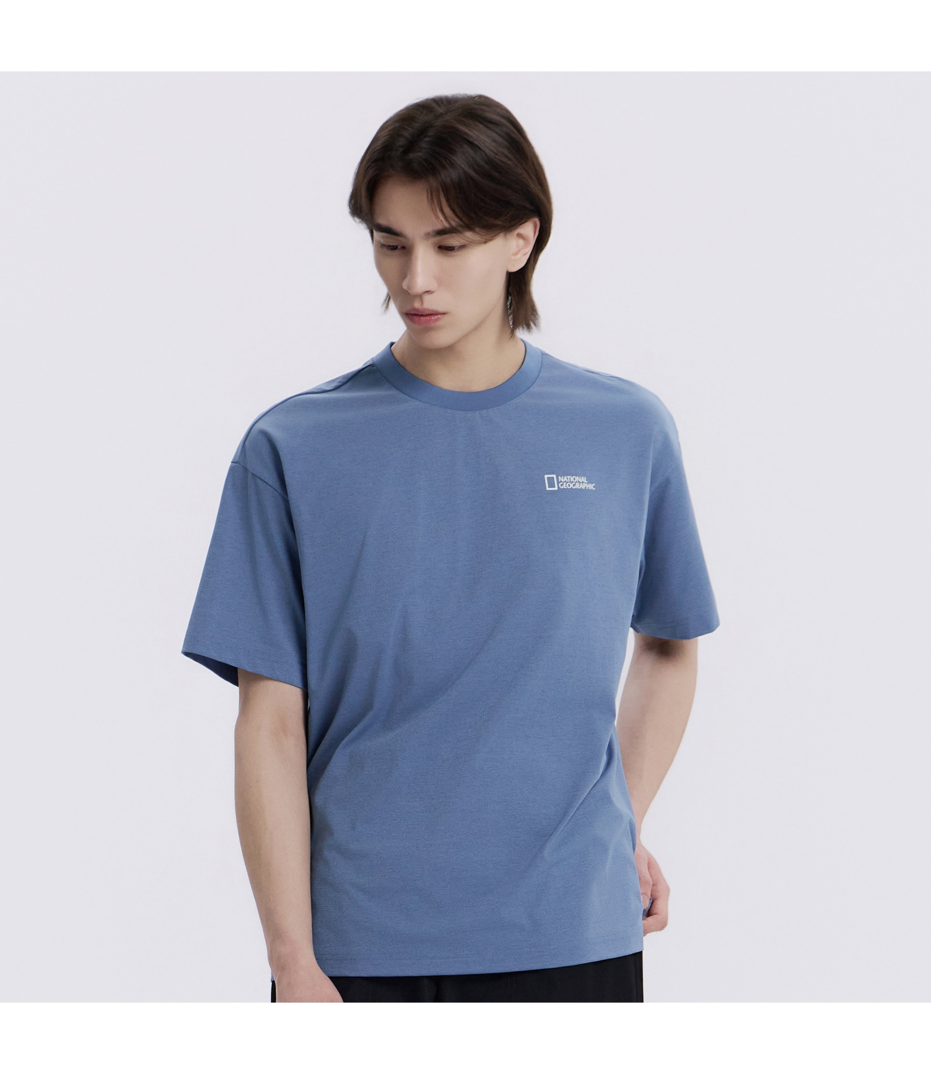 Unisex URBAN Big Logo Short Sleeve Tee<br>MIDDLE BLUE
