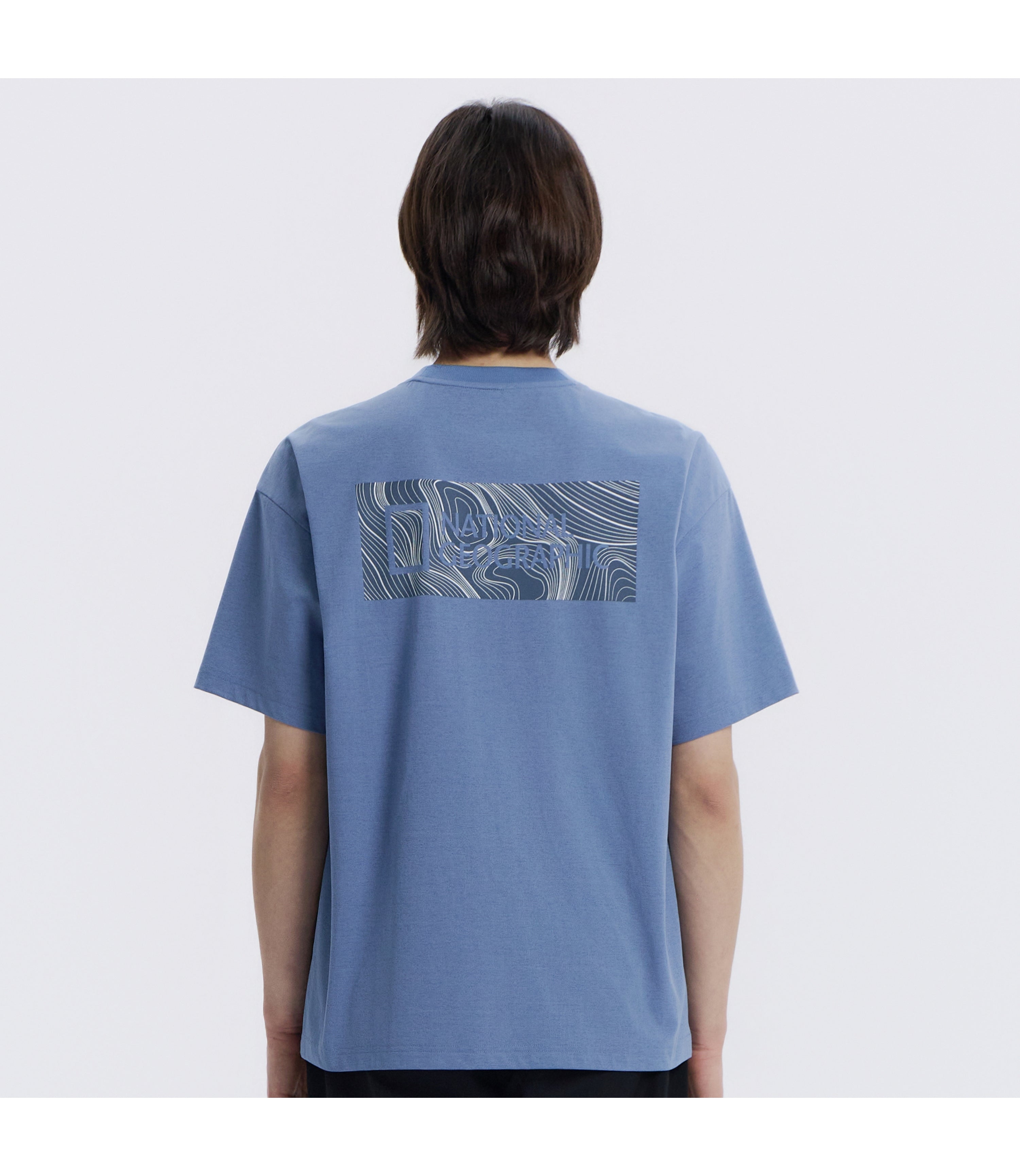 Unisex URBAN Big Logo Short Sleeve Tee<br>MIDDLE BLUE
