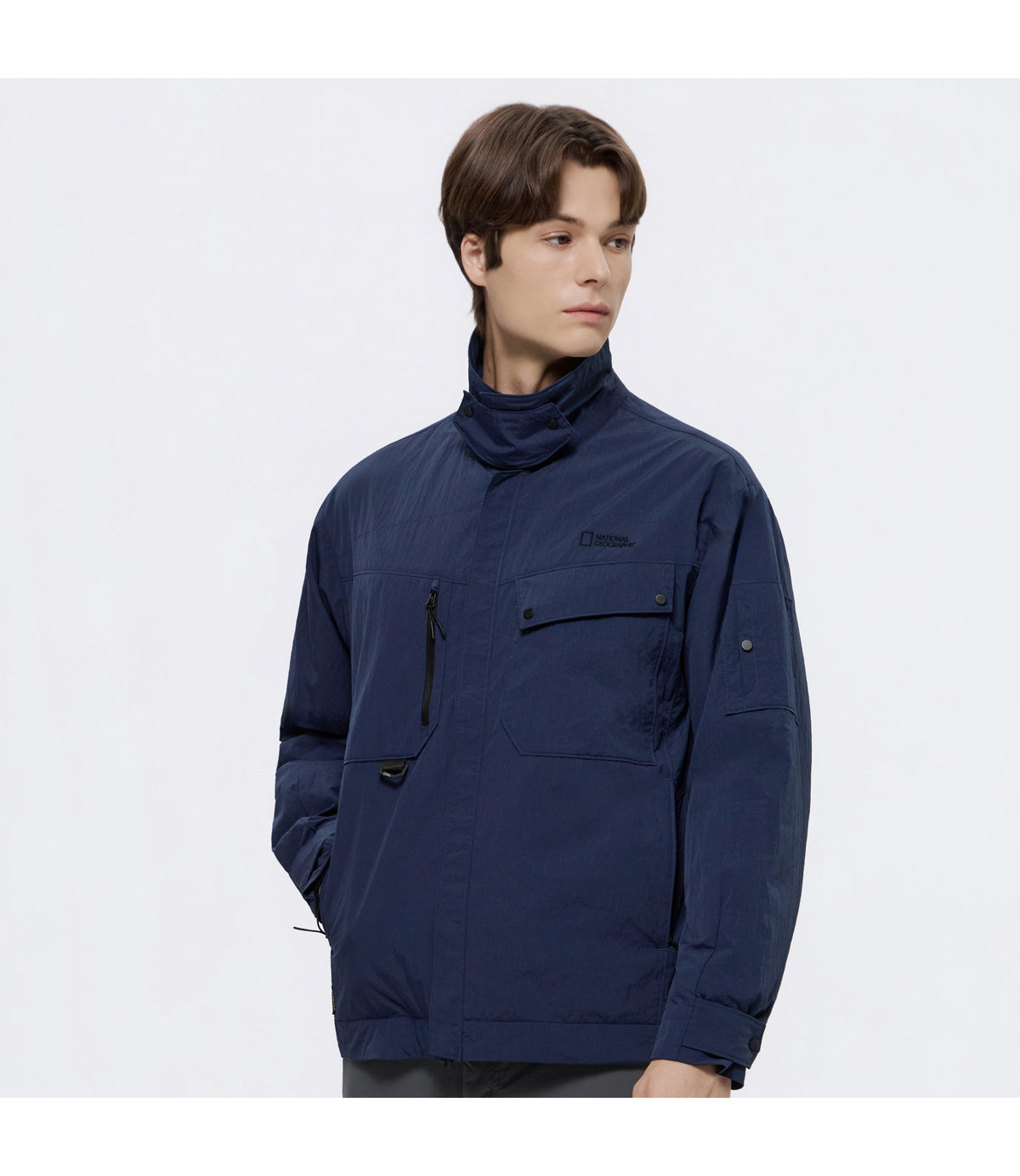 Men's [CORDURA] NRN Utility Shirt Jacket<br>NAVY