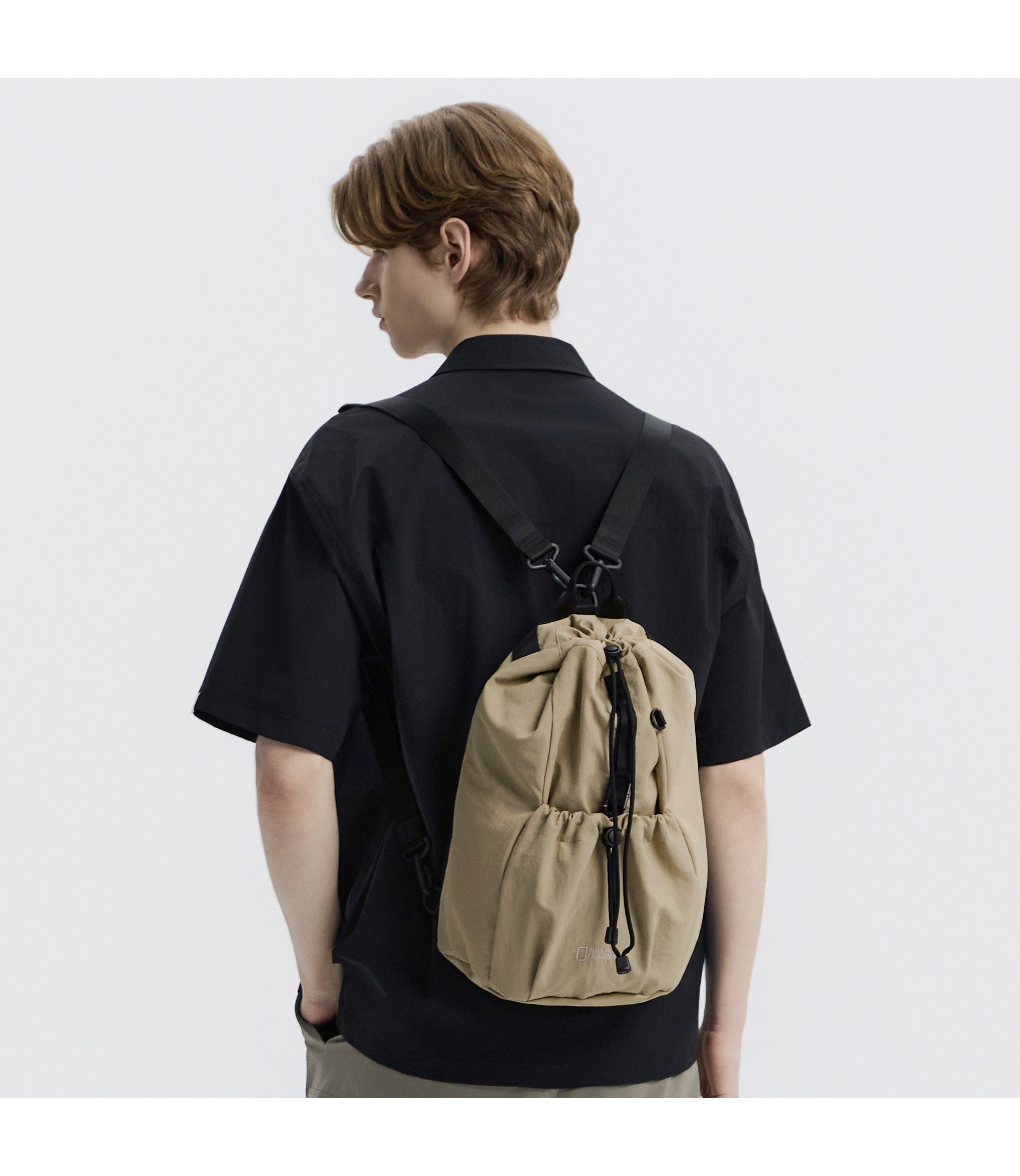 String Sling Bag<br>BEIGE