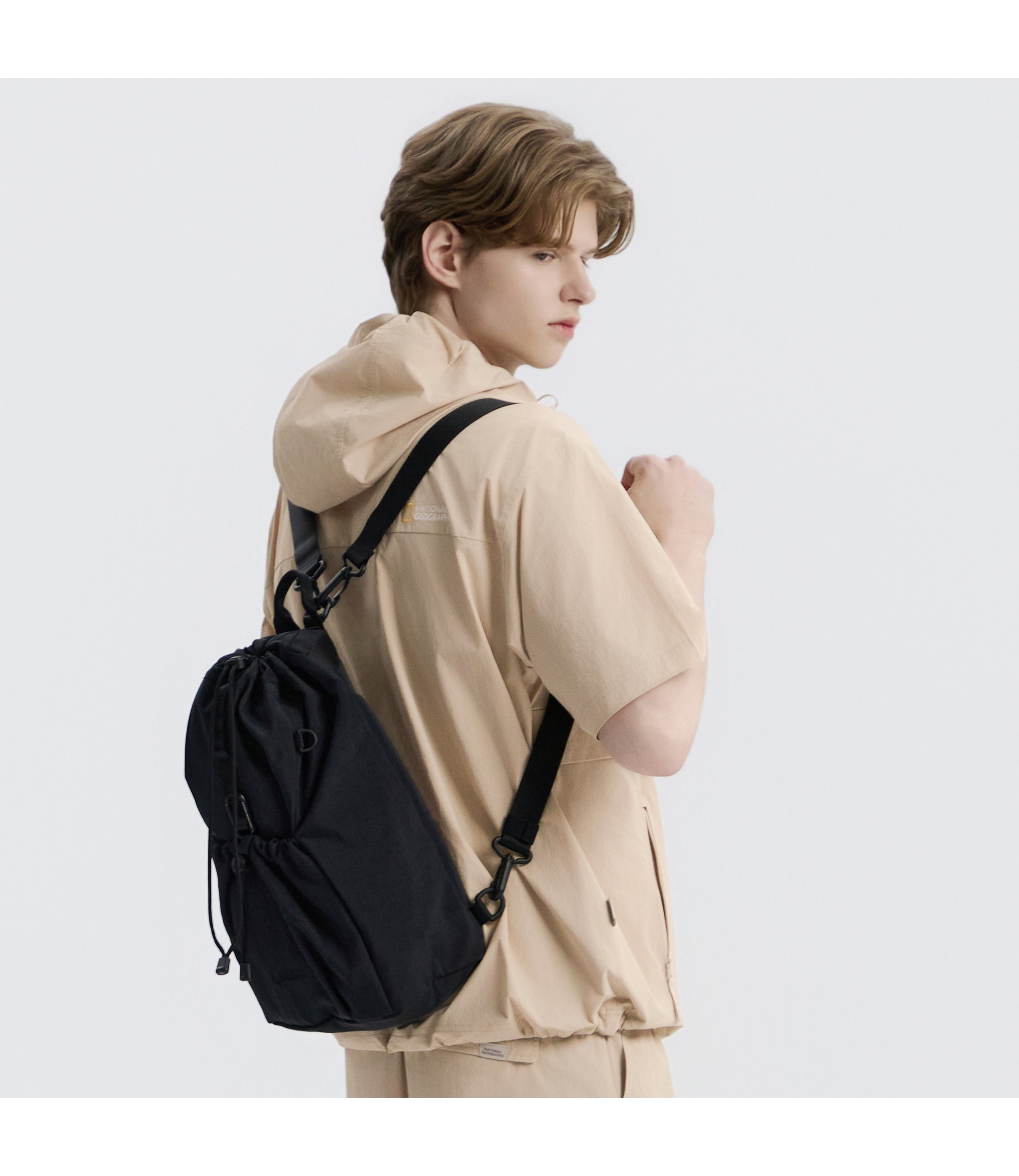 String Sling Bag<br>BLACK