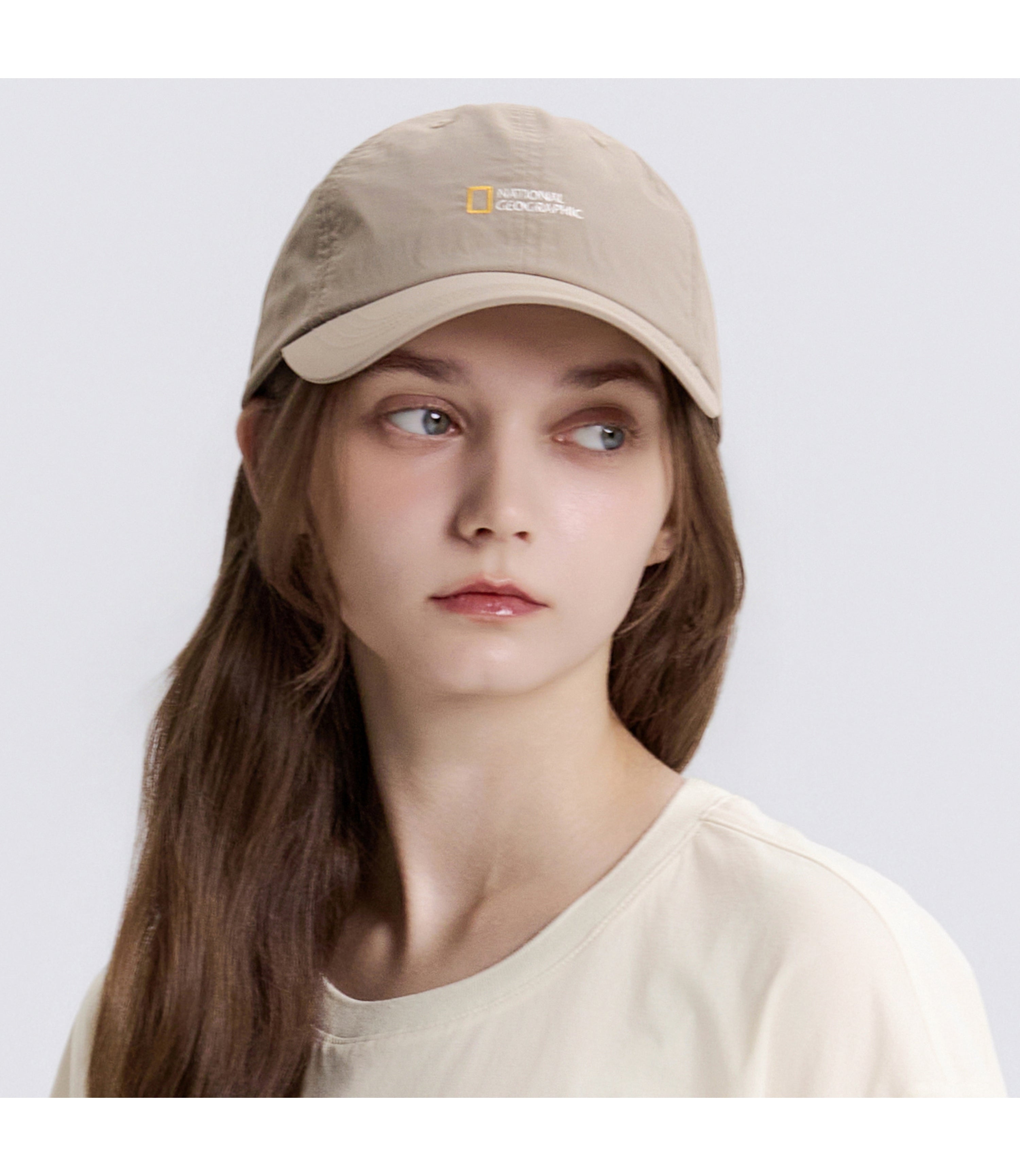 ADELIE Light Ball Cap<br>BEIGE