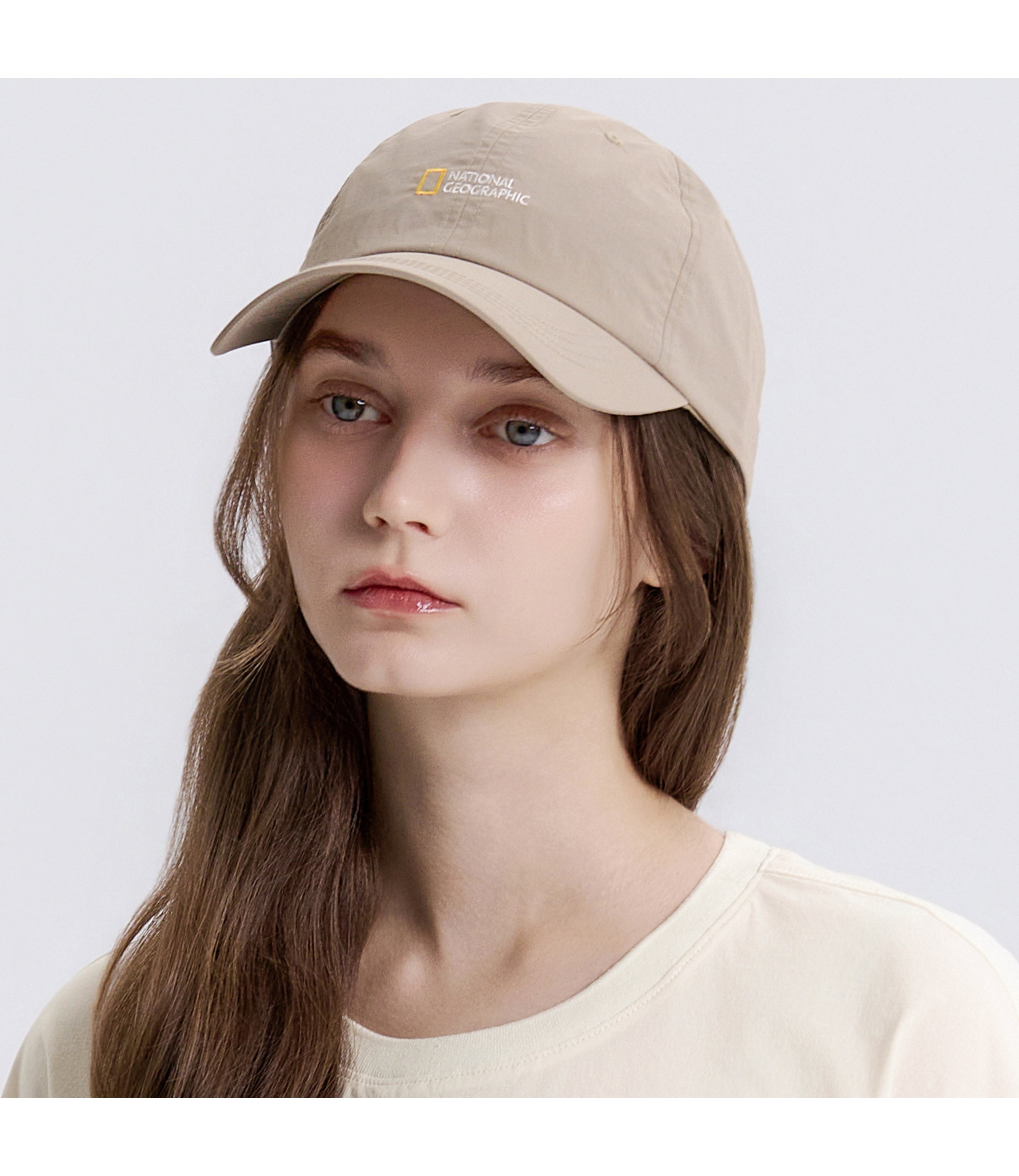 ADELIE Light Ball Cap<br>BEIGE