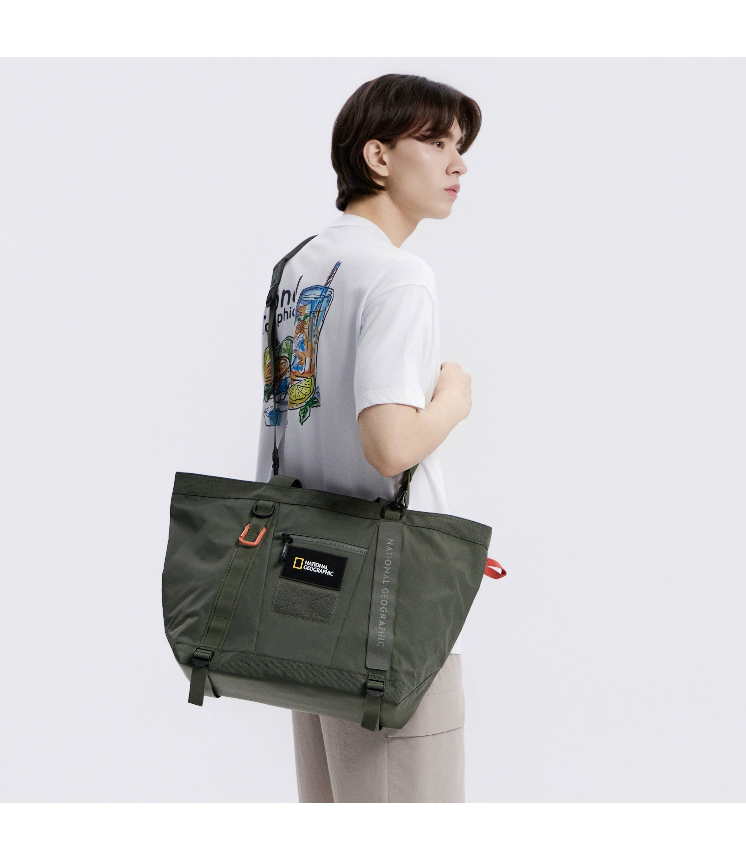 CREST Tote Bag<br>KHAKI