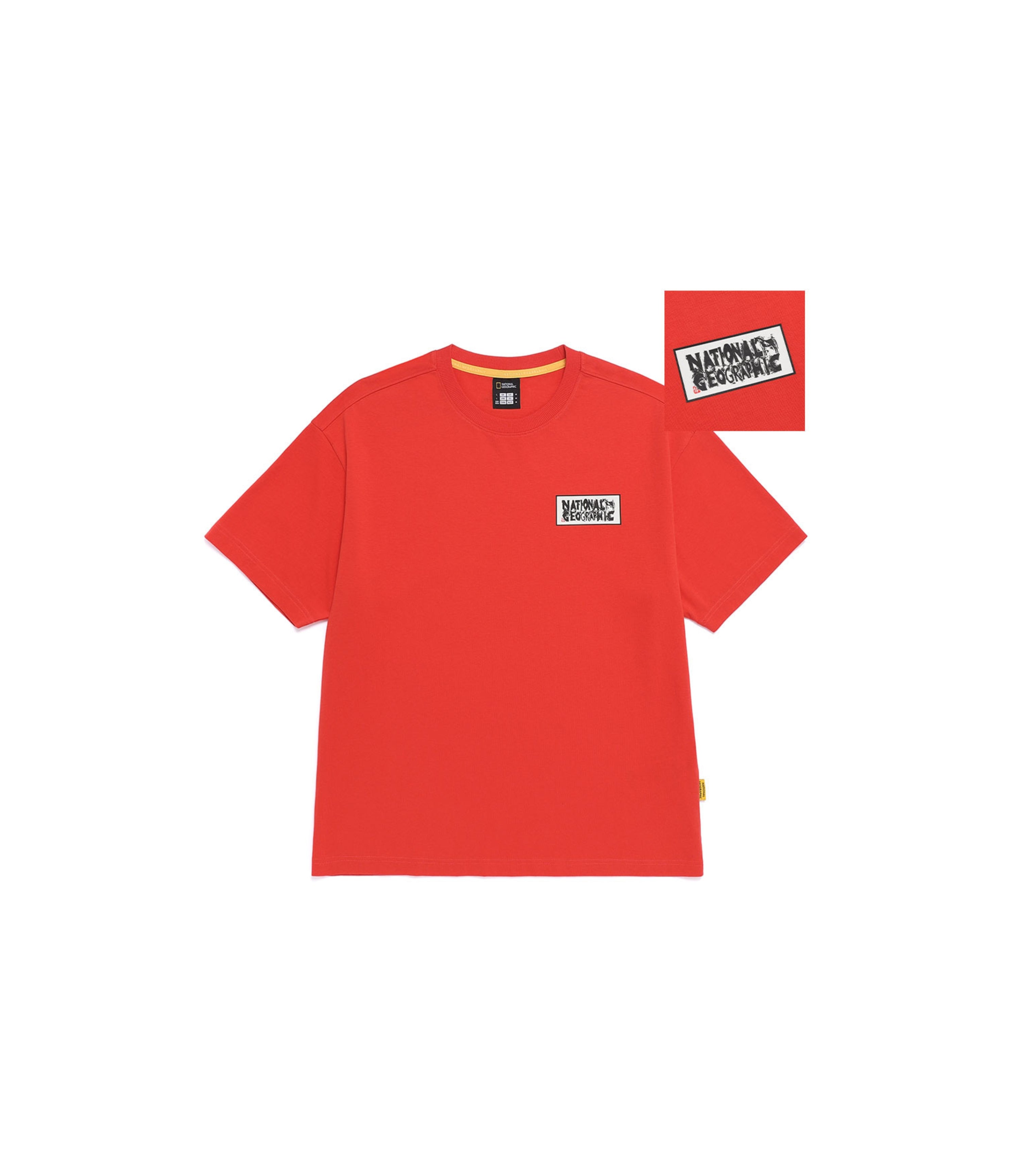 Unisex Year Of The Horse Graphic Small Logo Tee<br>RED