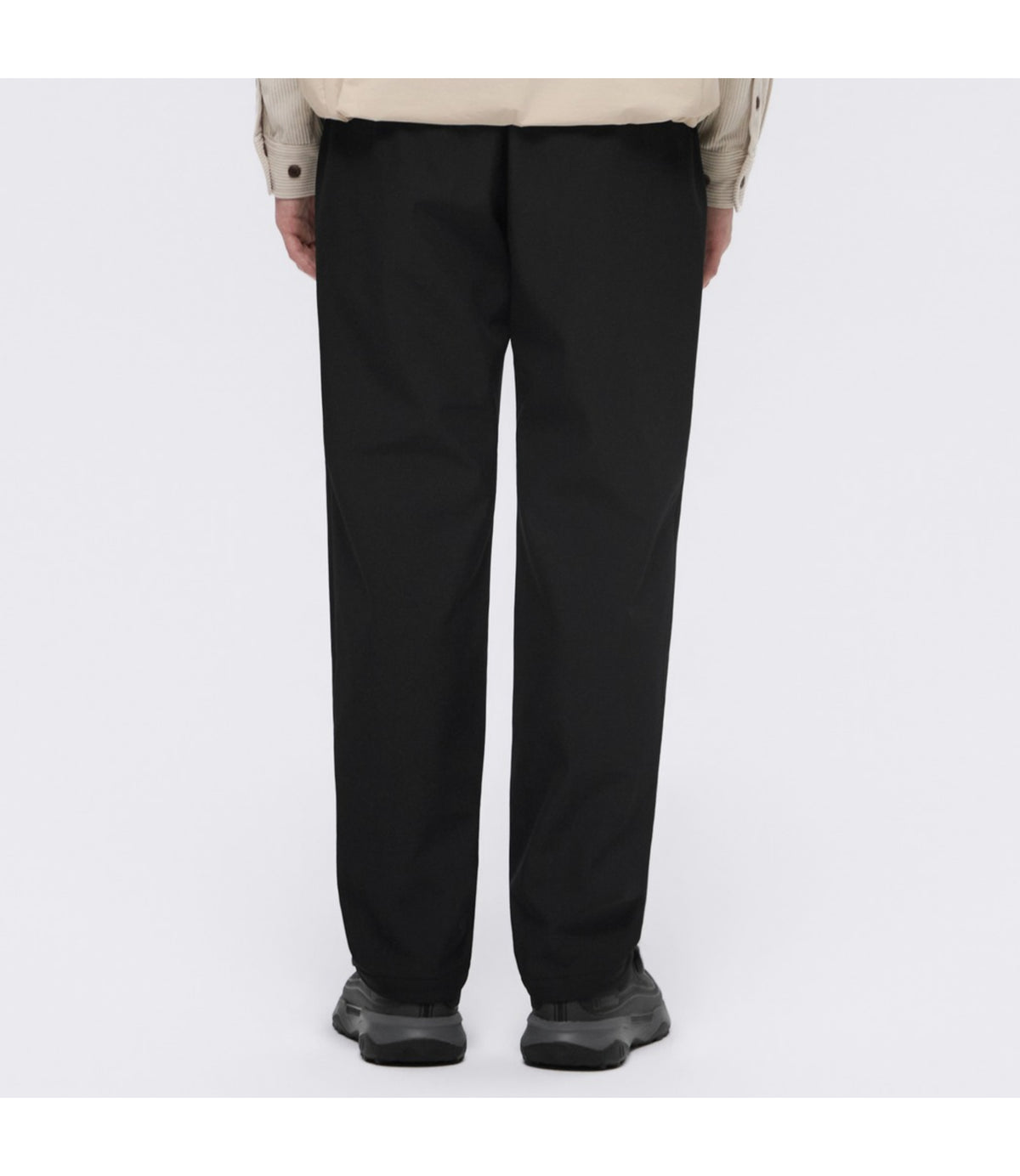 Men's Fleece Warm Basic Pants<br>BLACK